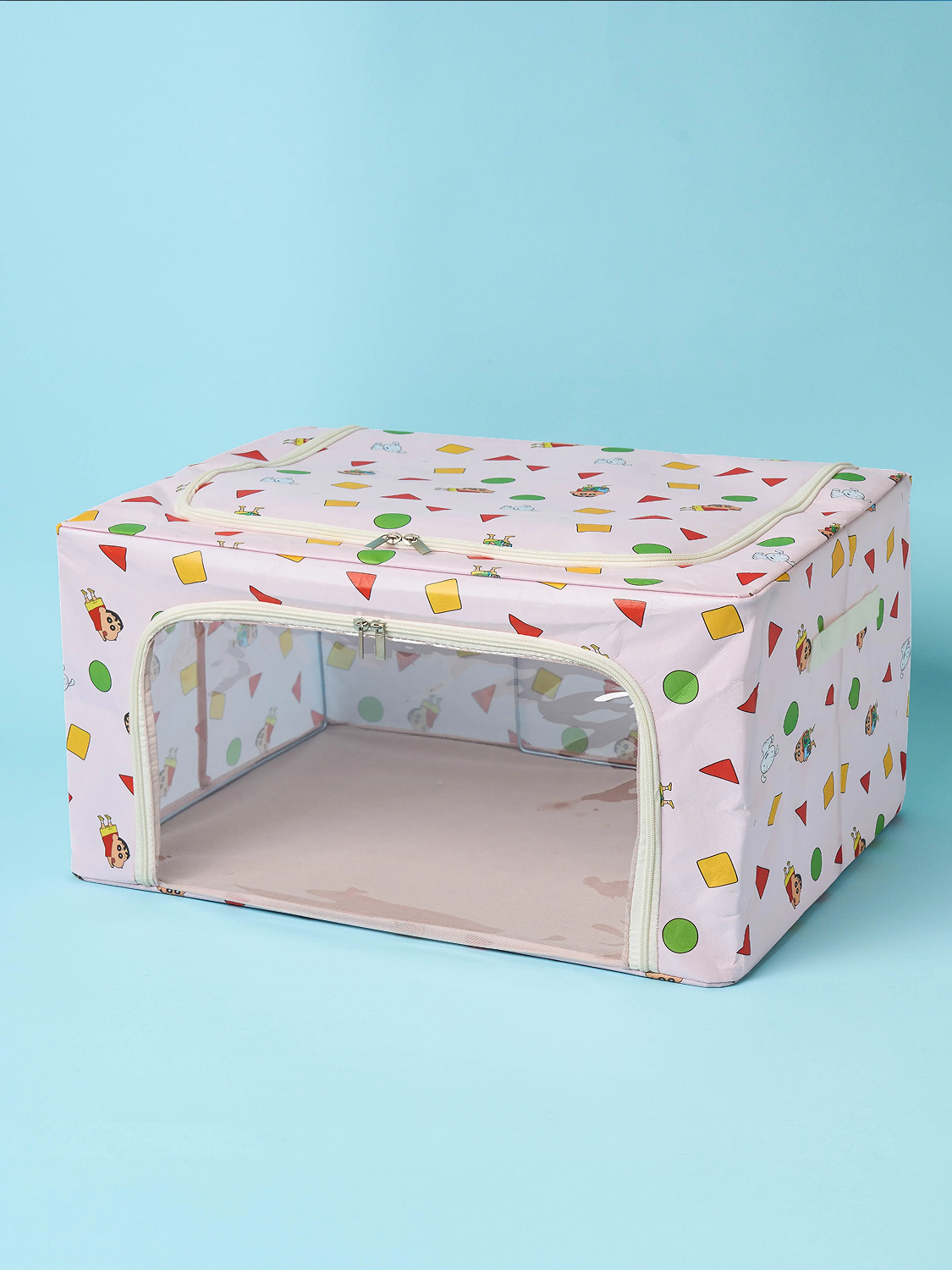 Crayon Shin-chan non-woven storage box 66 L Crayon Shin-chan and White Doggie