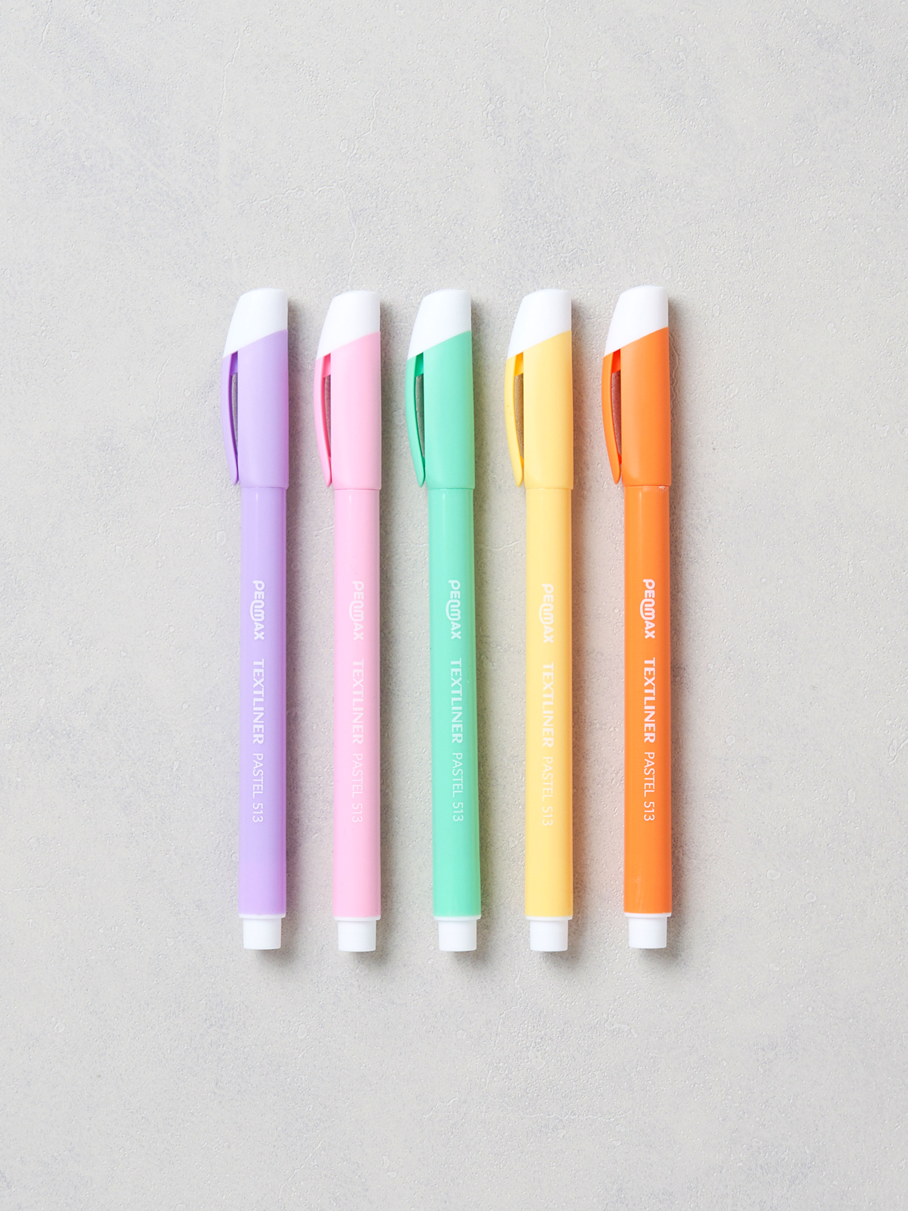 Pastel highlighter 5 pieces, 4 mm soft