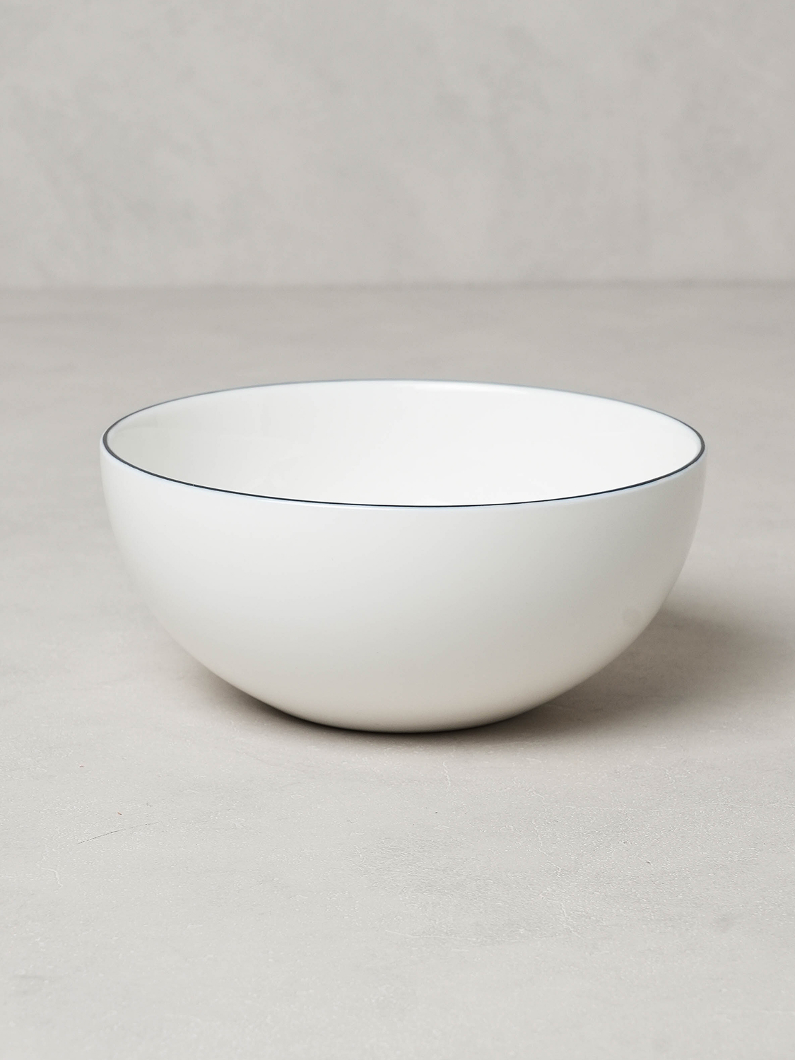 블랙 테두리 라인 대접 13.5 cm