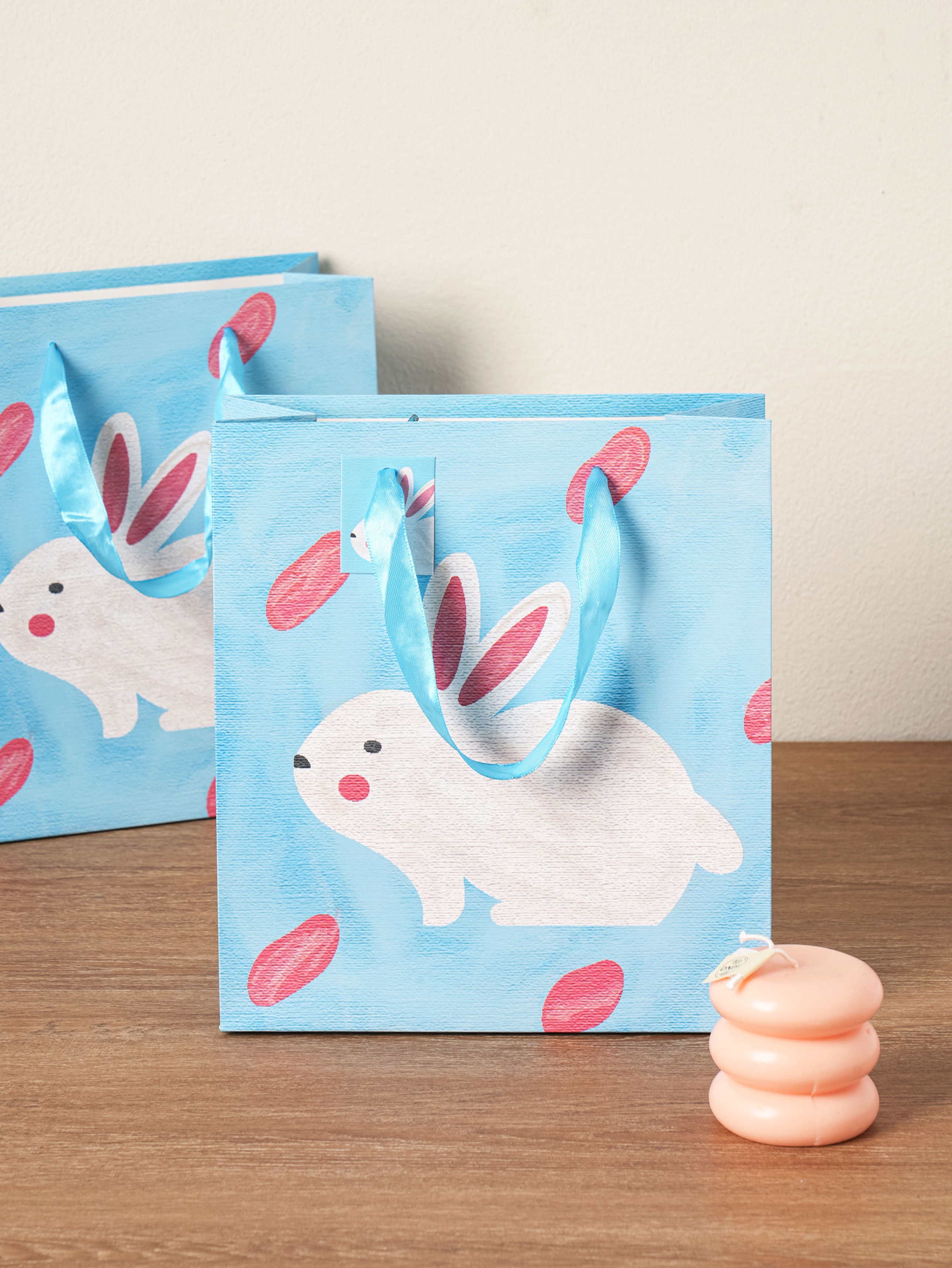 Watercolor design shopping bag