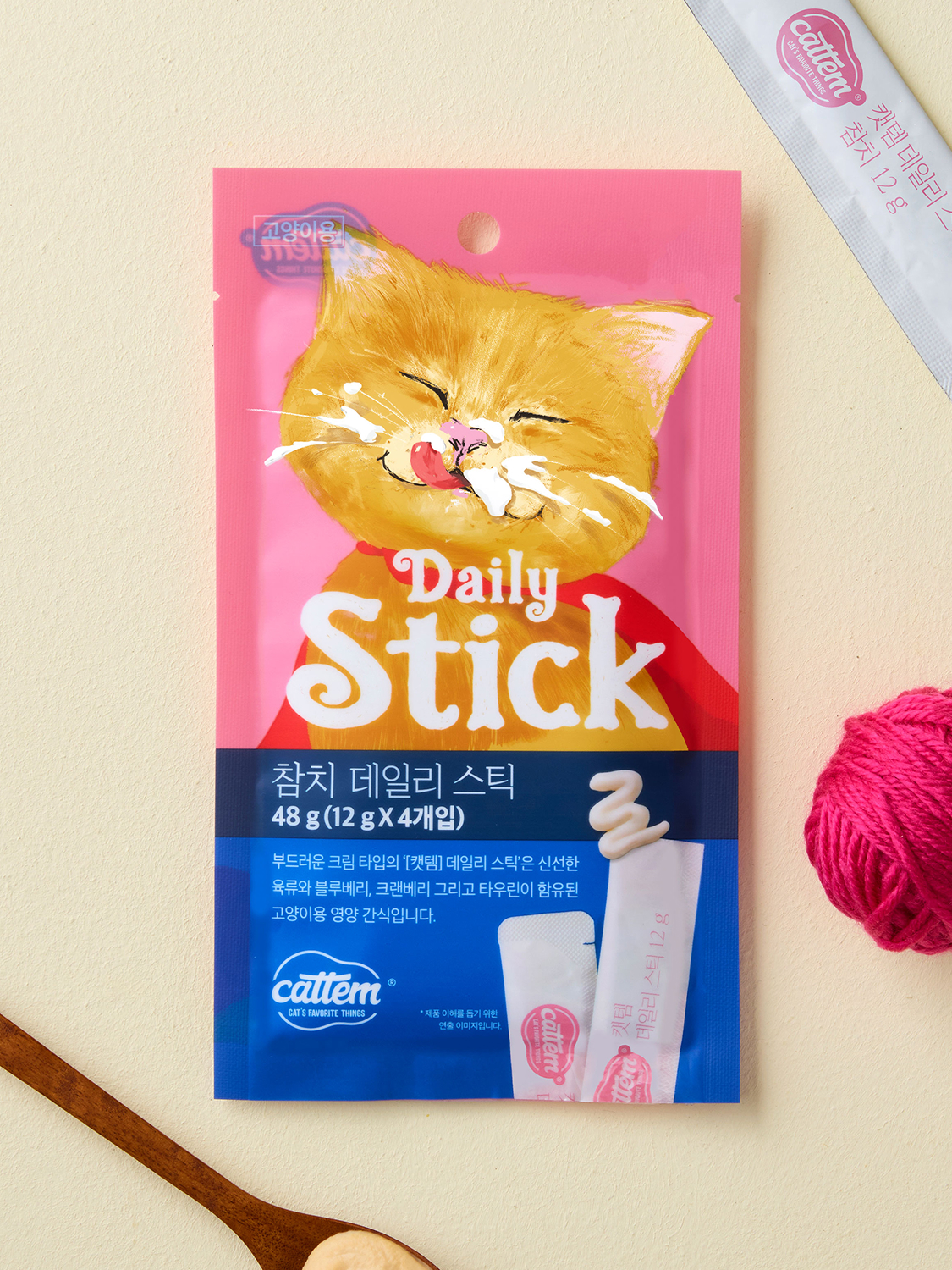 [Pet] Cattem Daily Stick 12 g, 4 packs, tuna