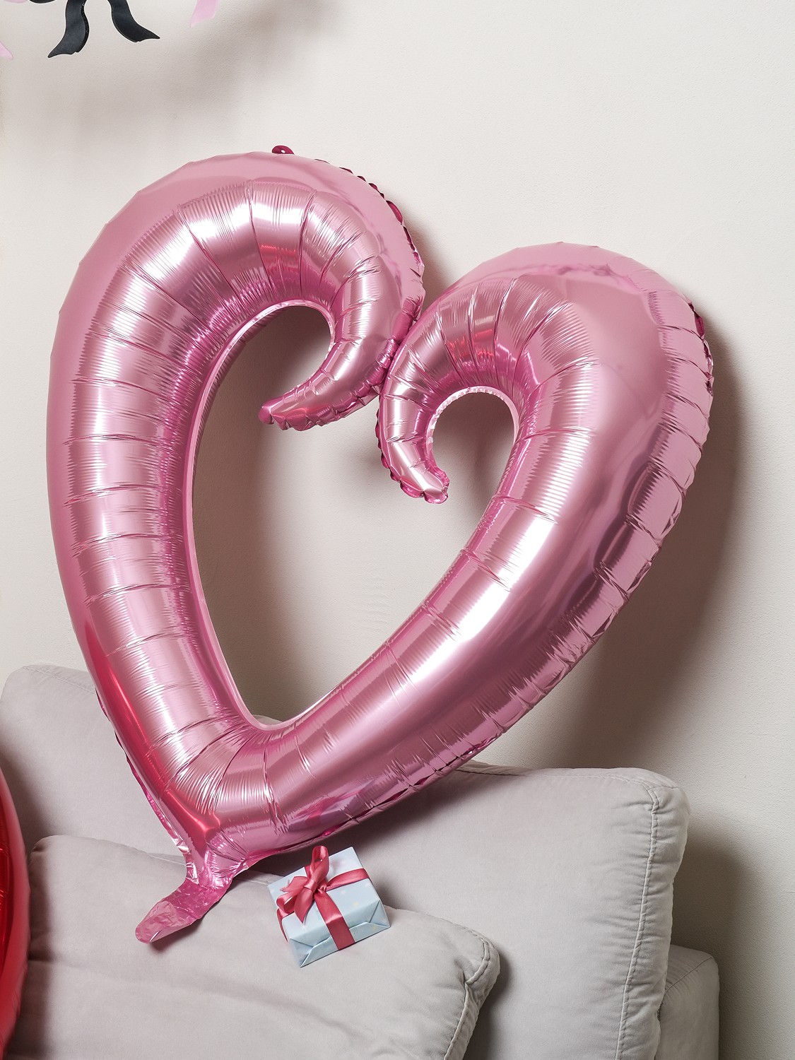 Heart ring balloon_pink