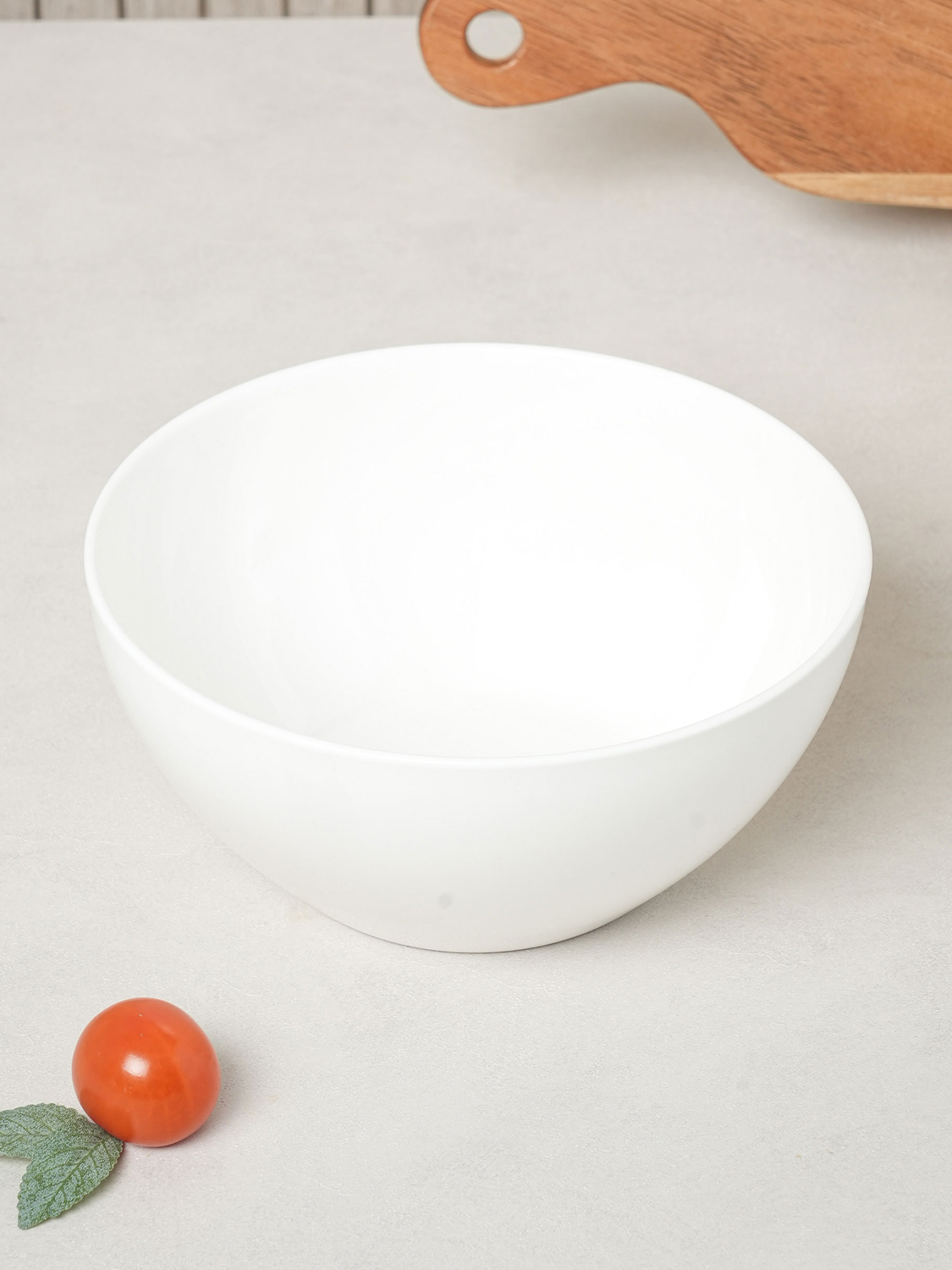 Bone china white cotton ware 17 cm