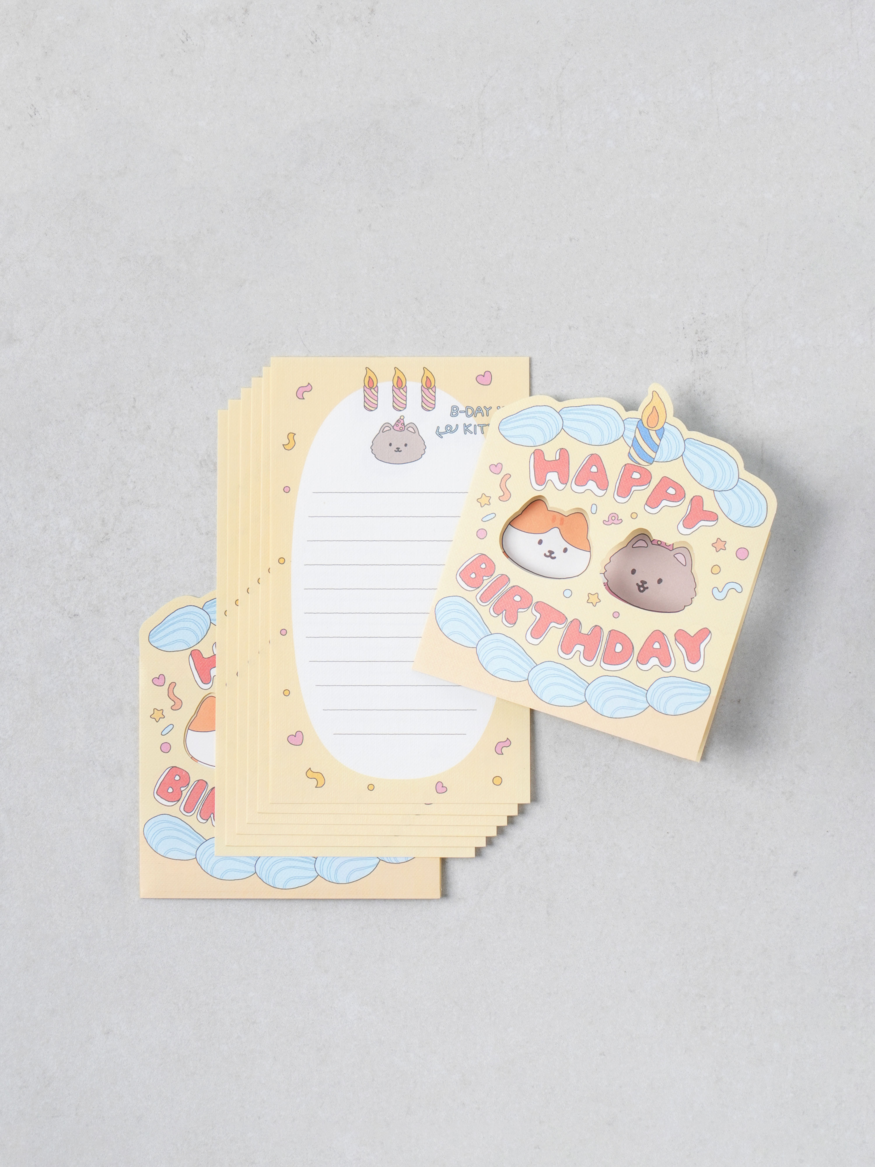 Character Hidden Stationery Set Yellow