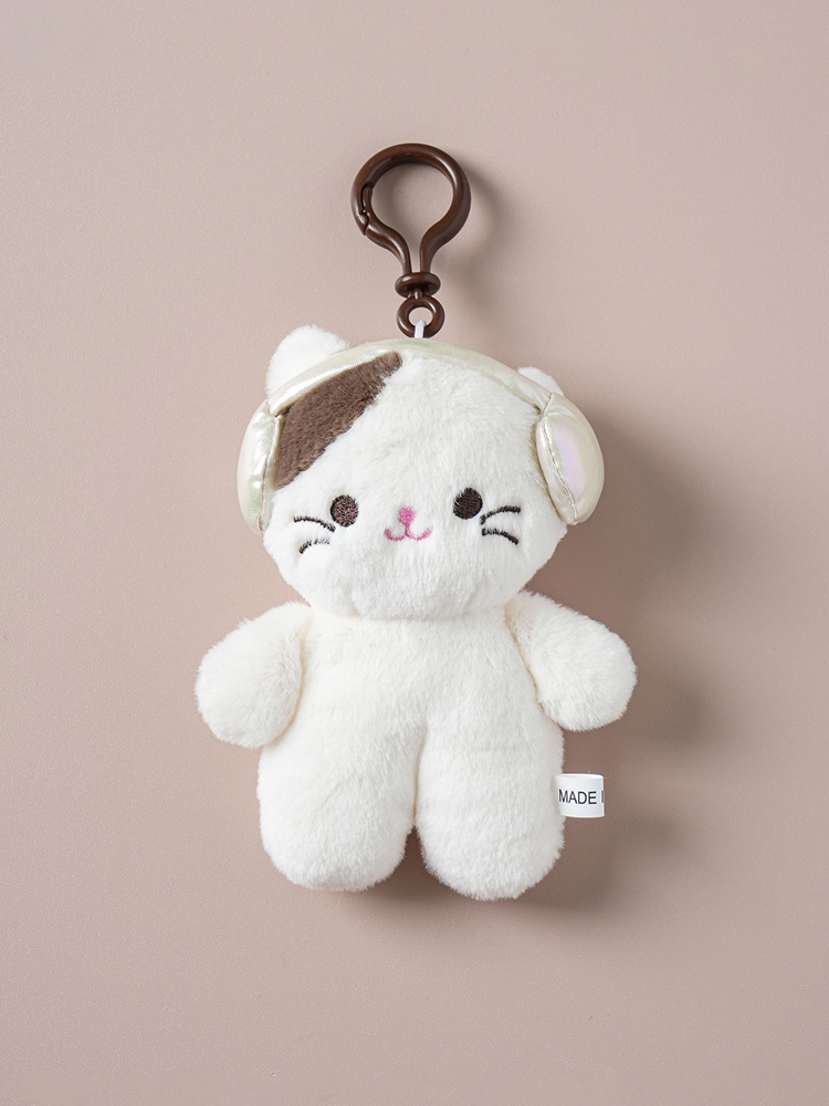 Lululala cat hanging doll with headphones