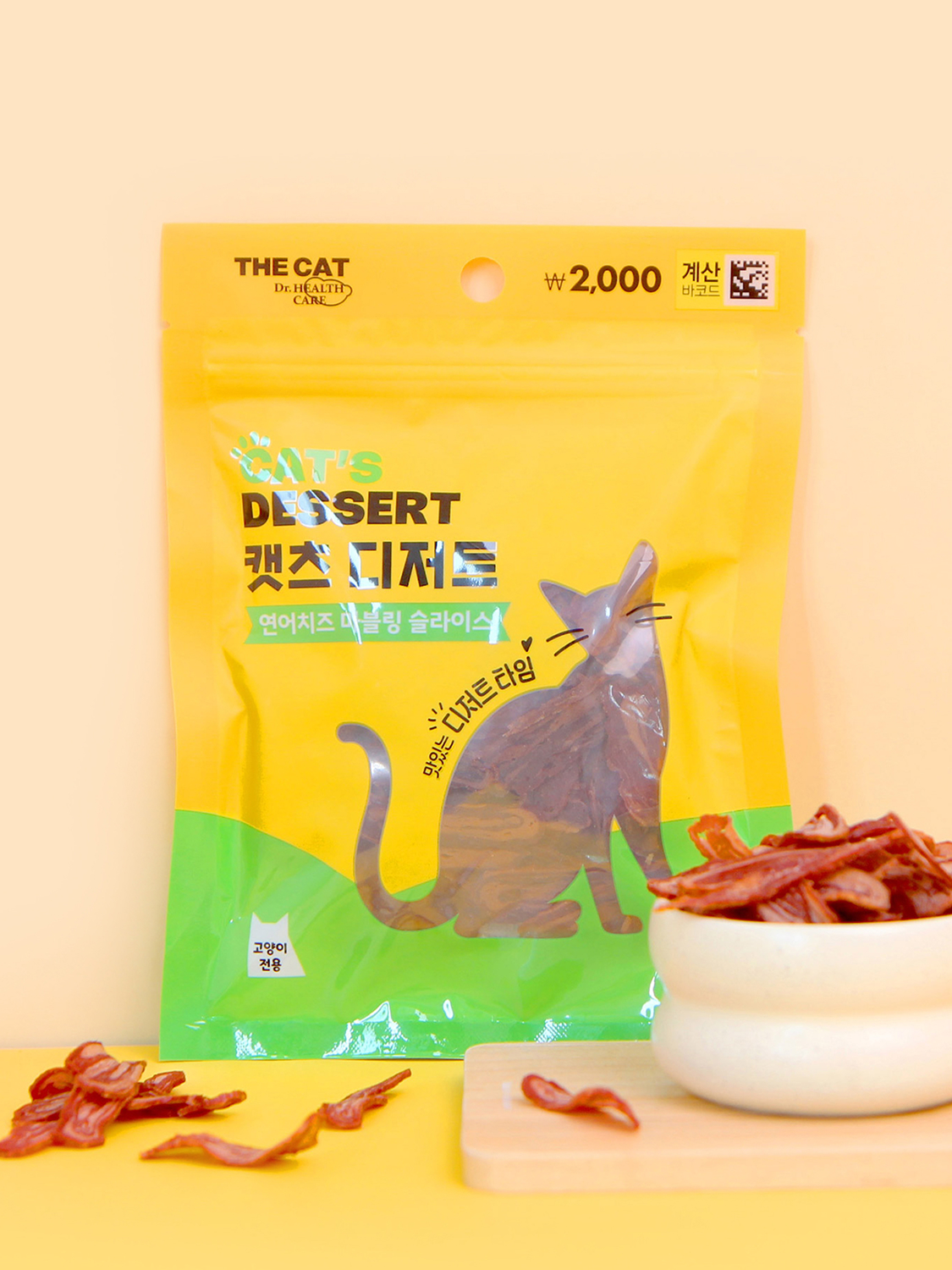[Pet] The Cat Cats Dessert Marbled Slice 50 g Salmon Cheese