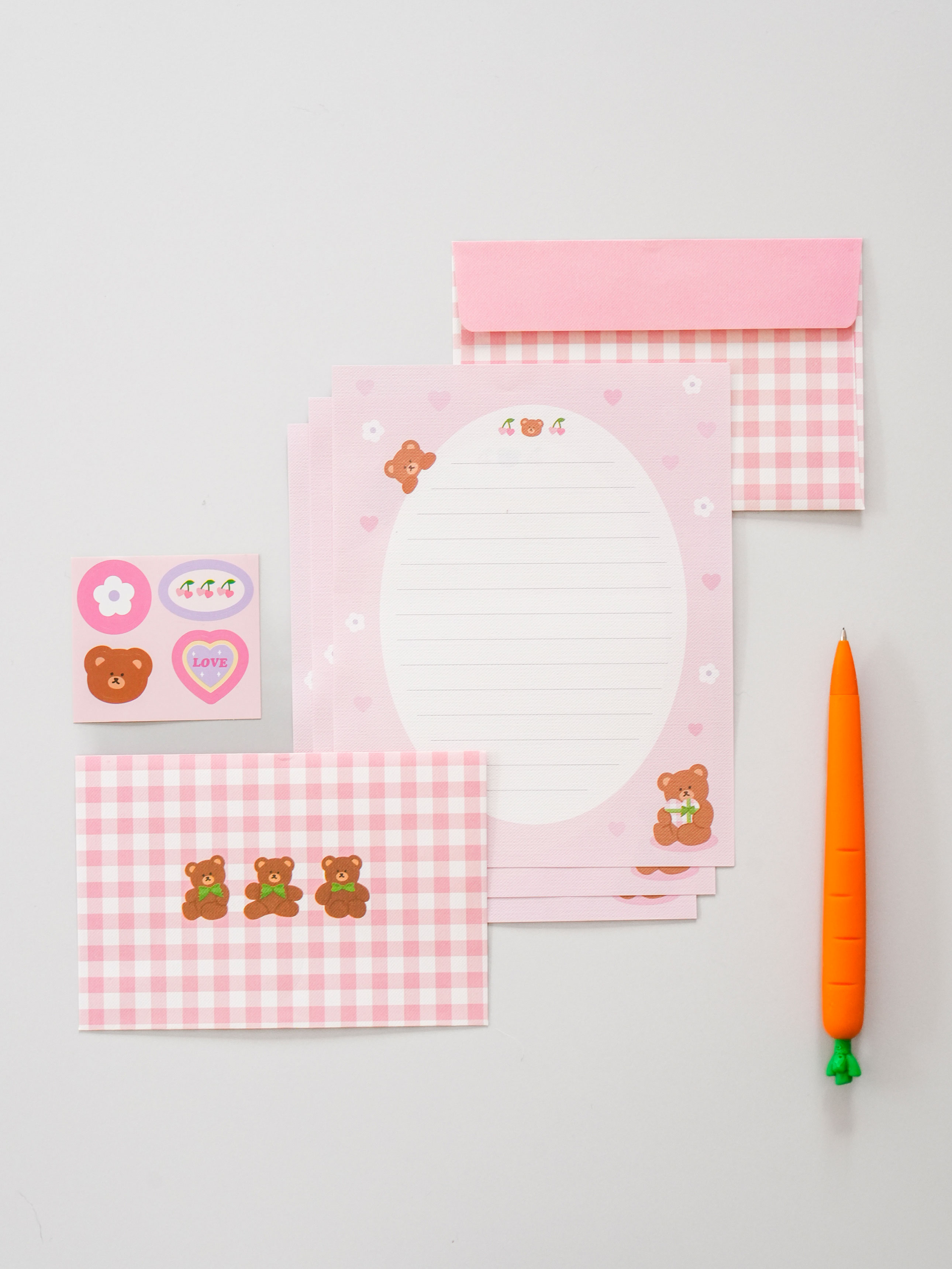 Character Letter Set Pink