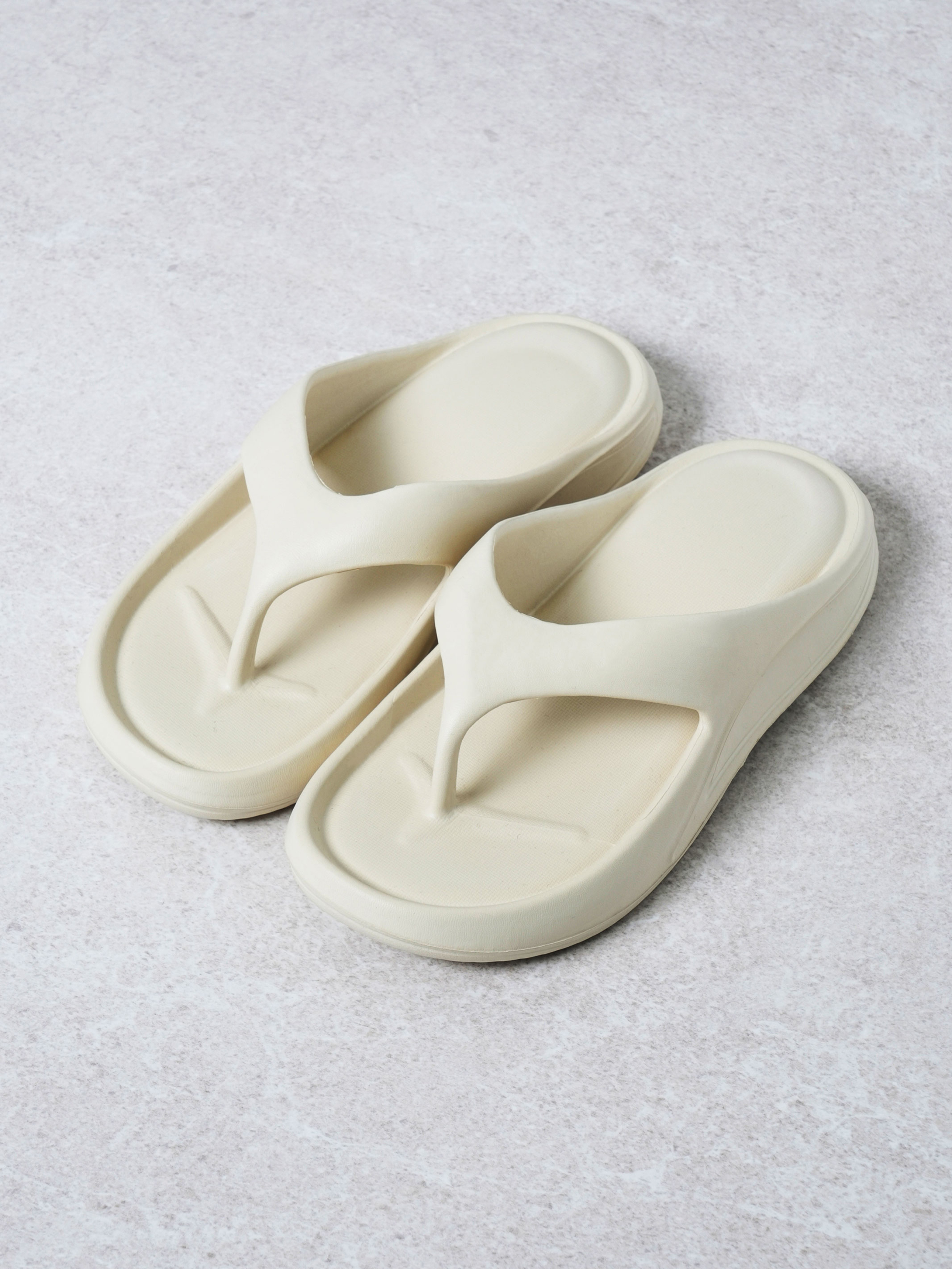 EVA cushion flip flops 260~280 mm ivory