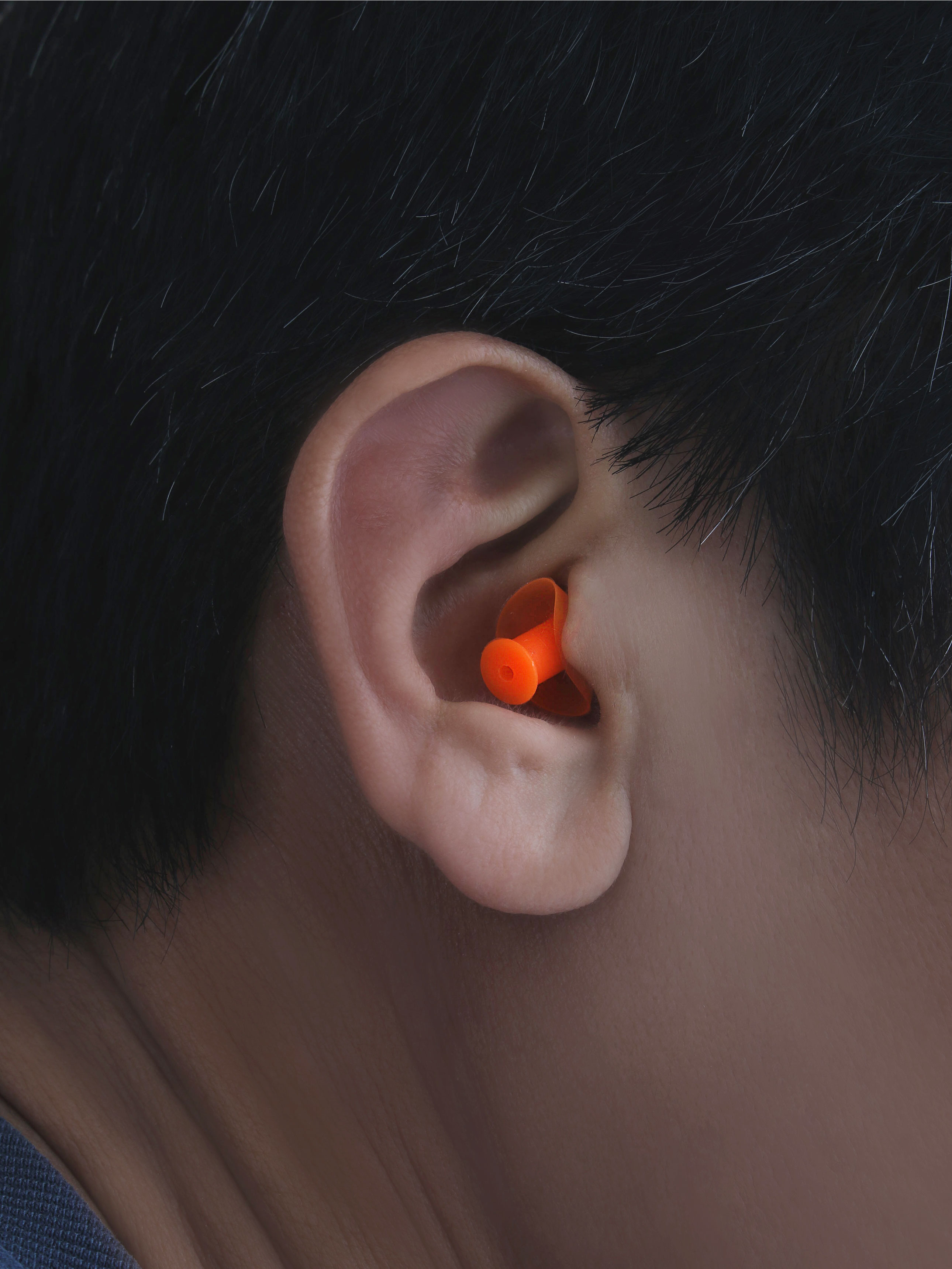 orange silicone earmuffs