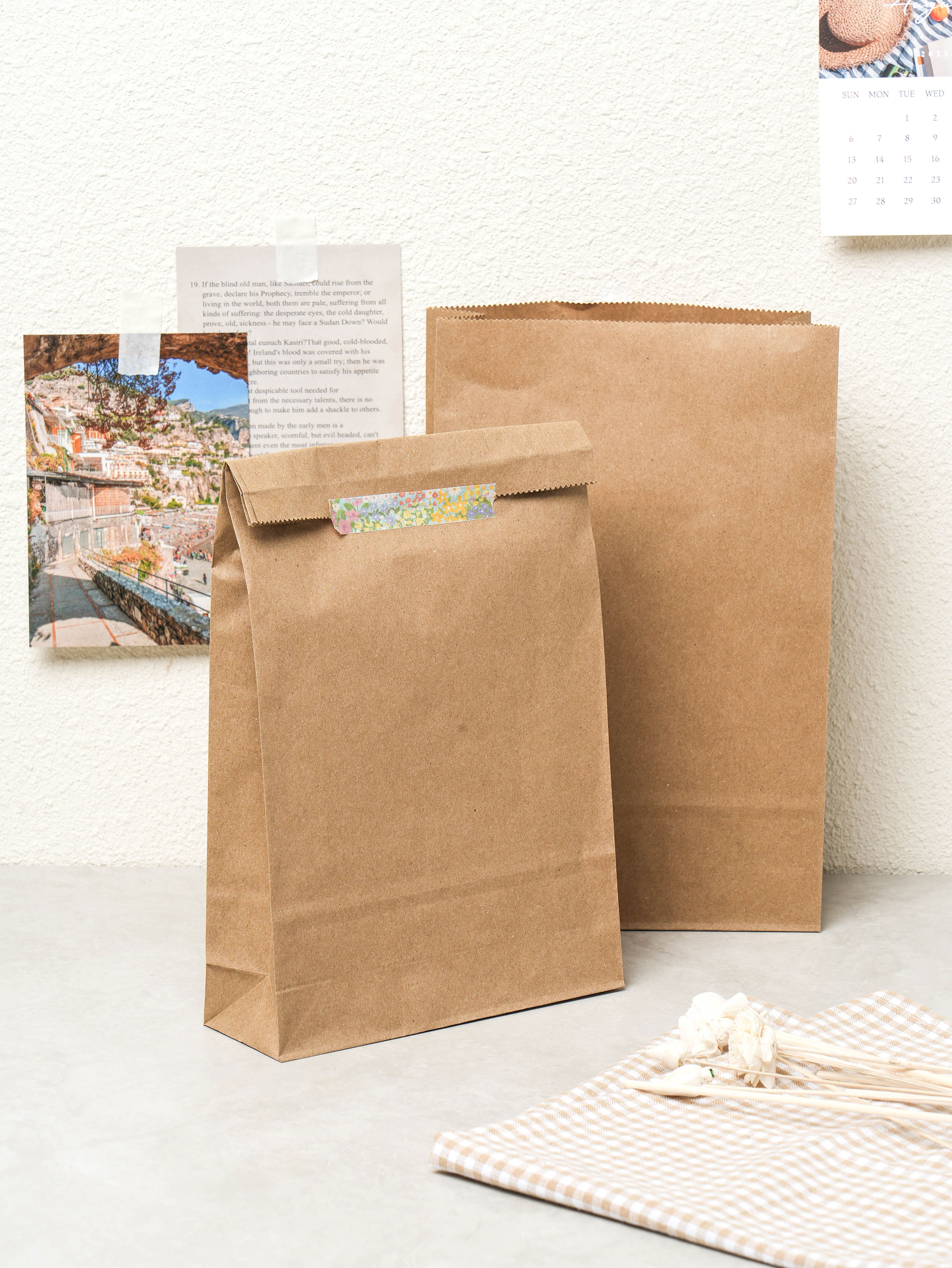 12 kraft bundled packaging bags