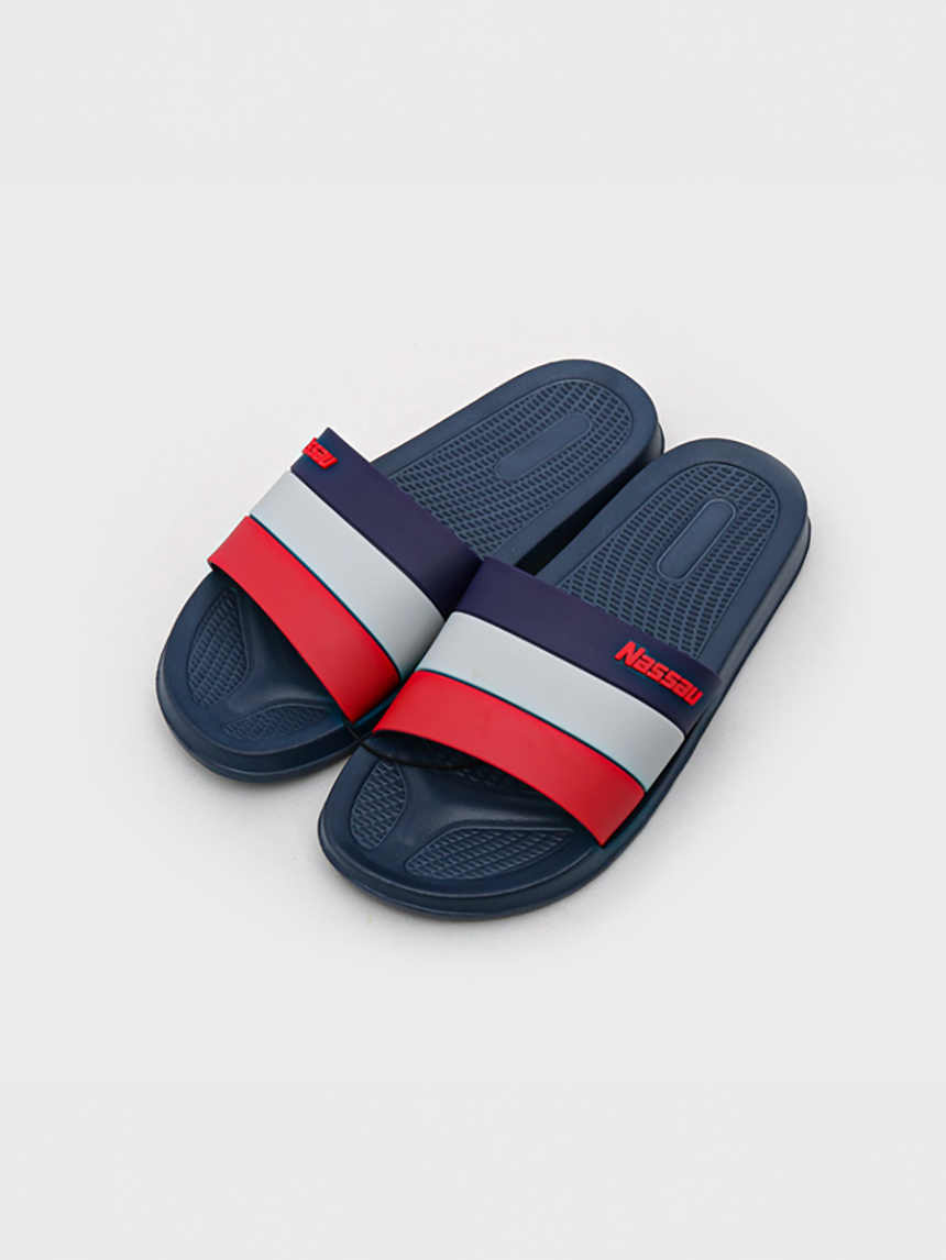 Three-color slippers approximately 260 mm