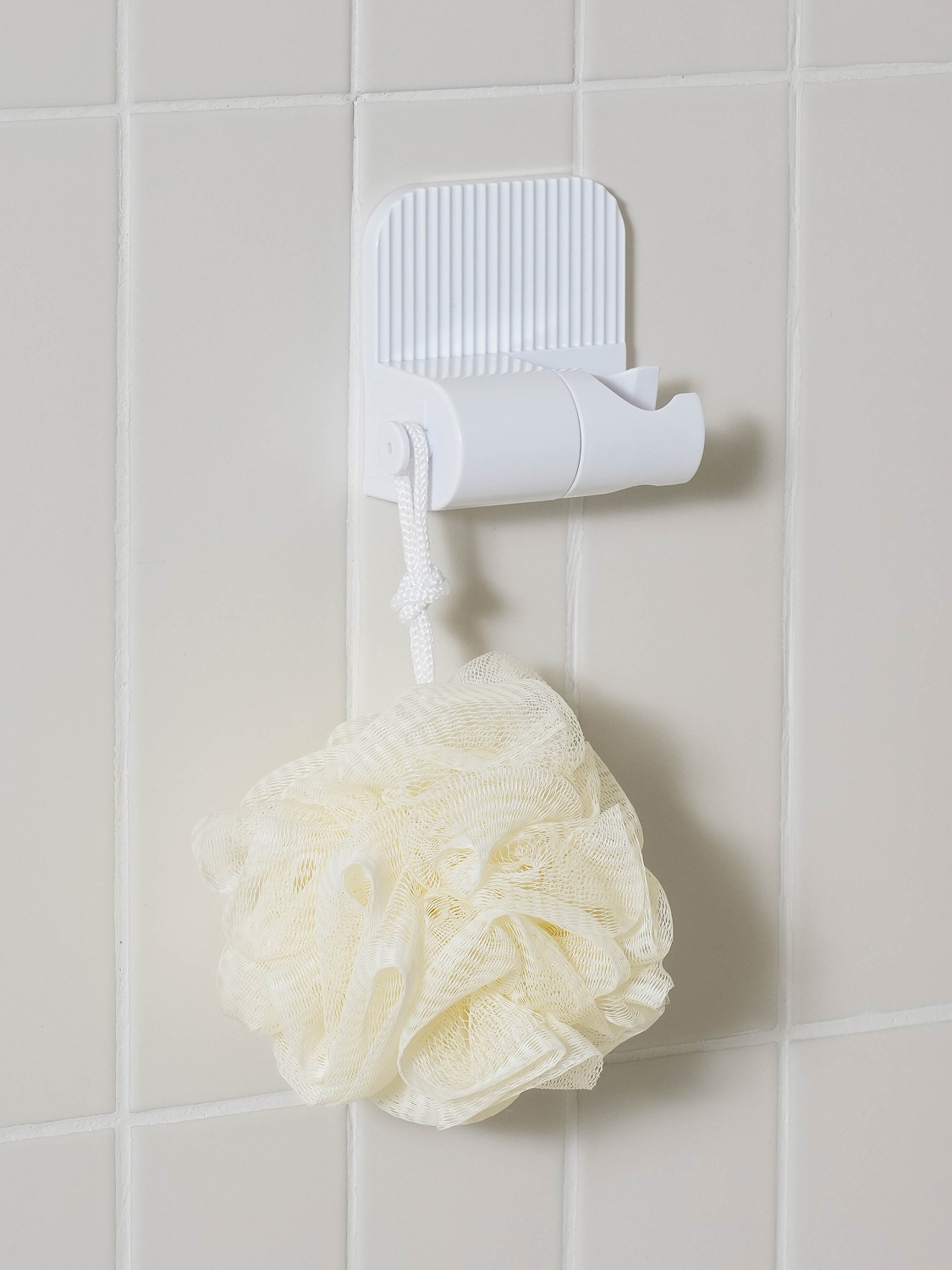 Adjustable angle shower hanger with hook