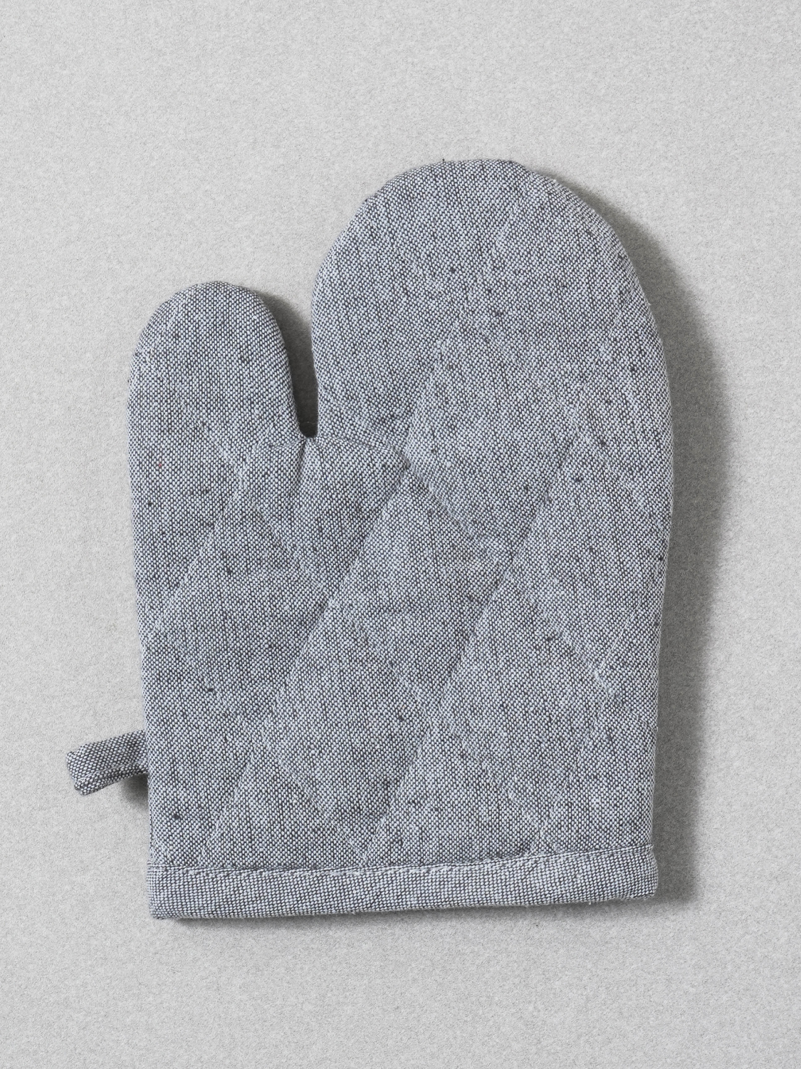 샴브레이 줄무늬 주방 장갑 15 X 20 cm 그레이