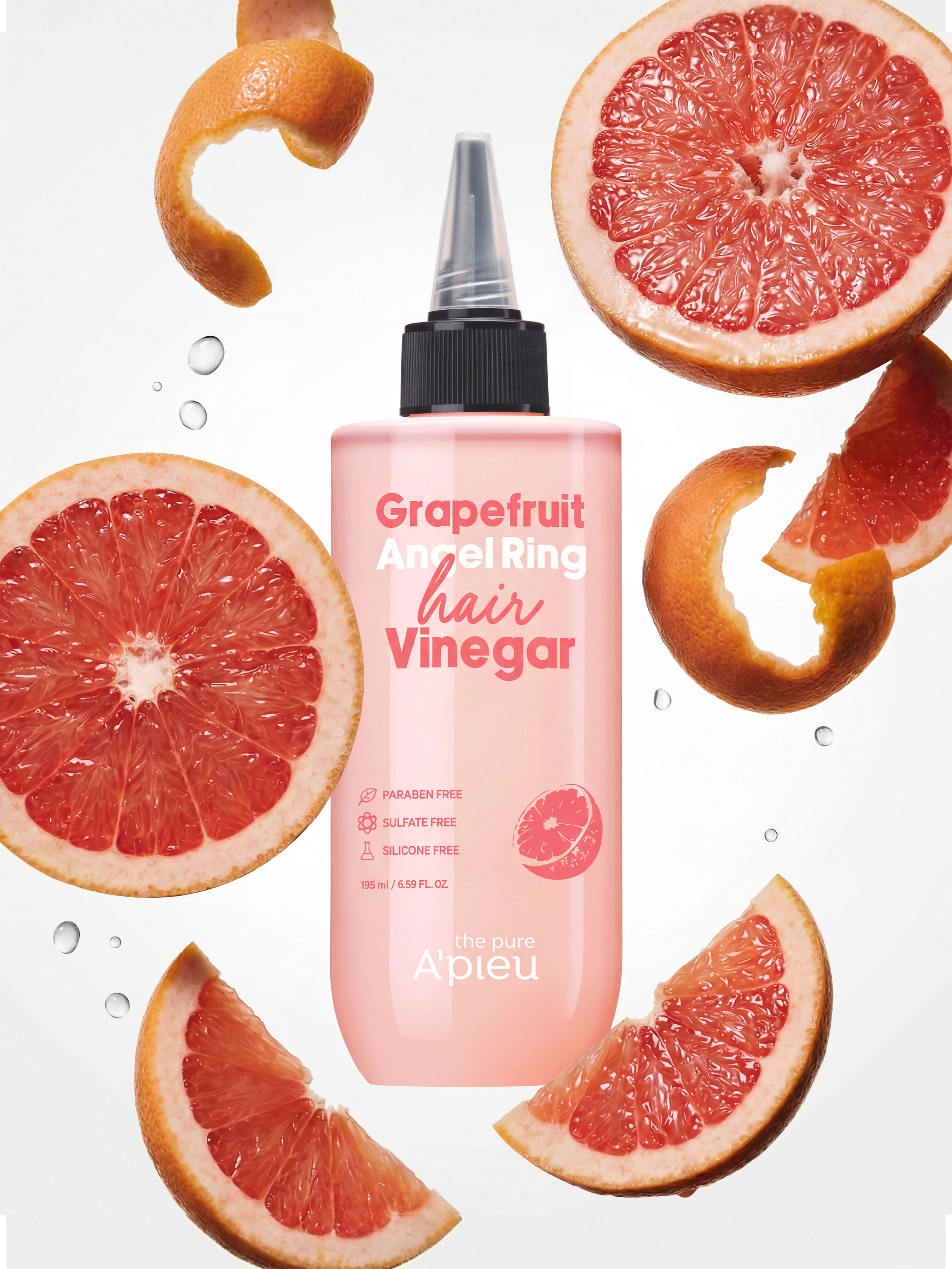 APIEU The Pure Red Grapefruit Angeling Hair Vinegar 195 ml