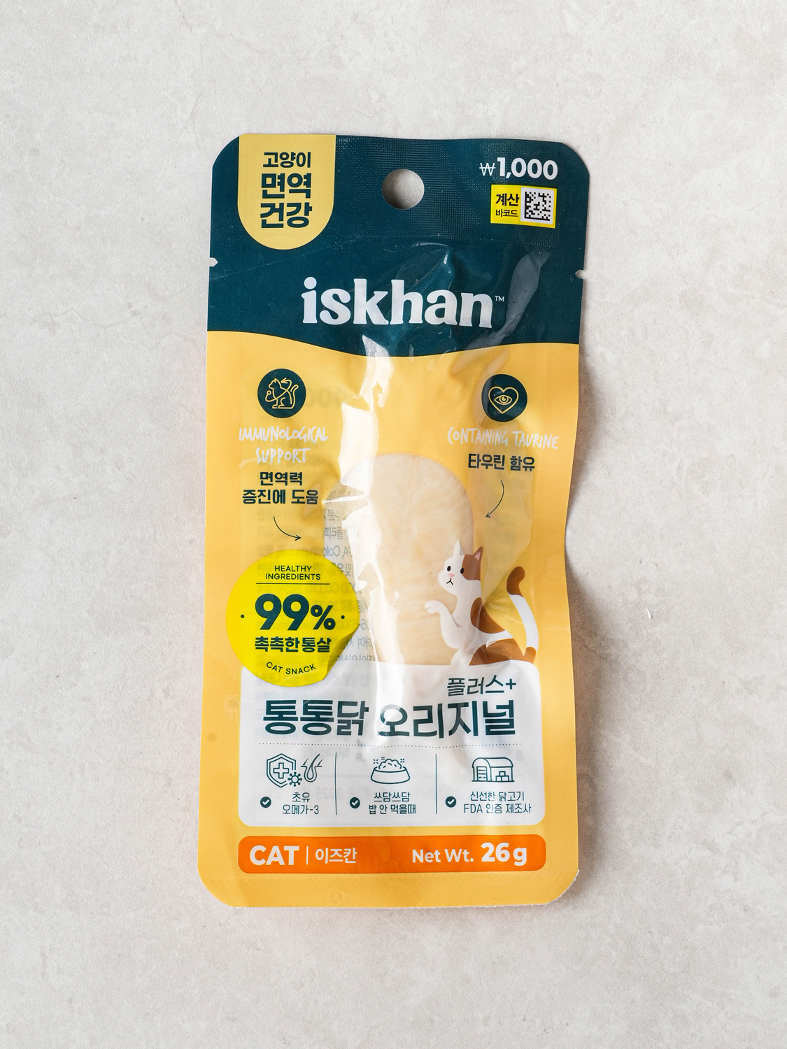 [Pet] Izukan Cat Original Whole Chicken 26 g (KRW 385 per 10g)