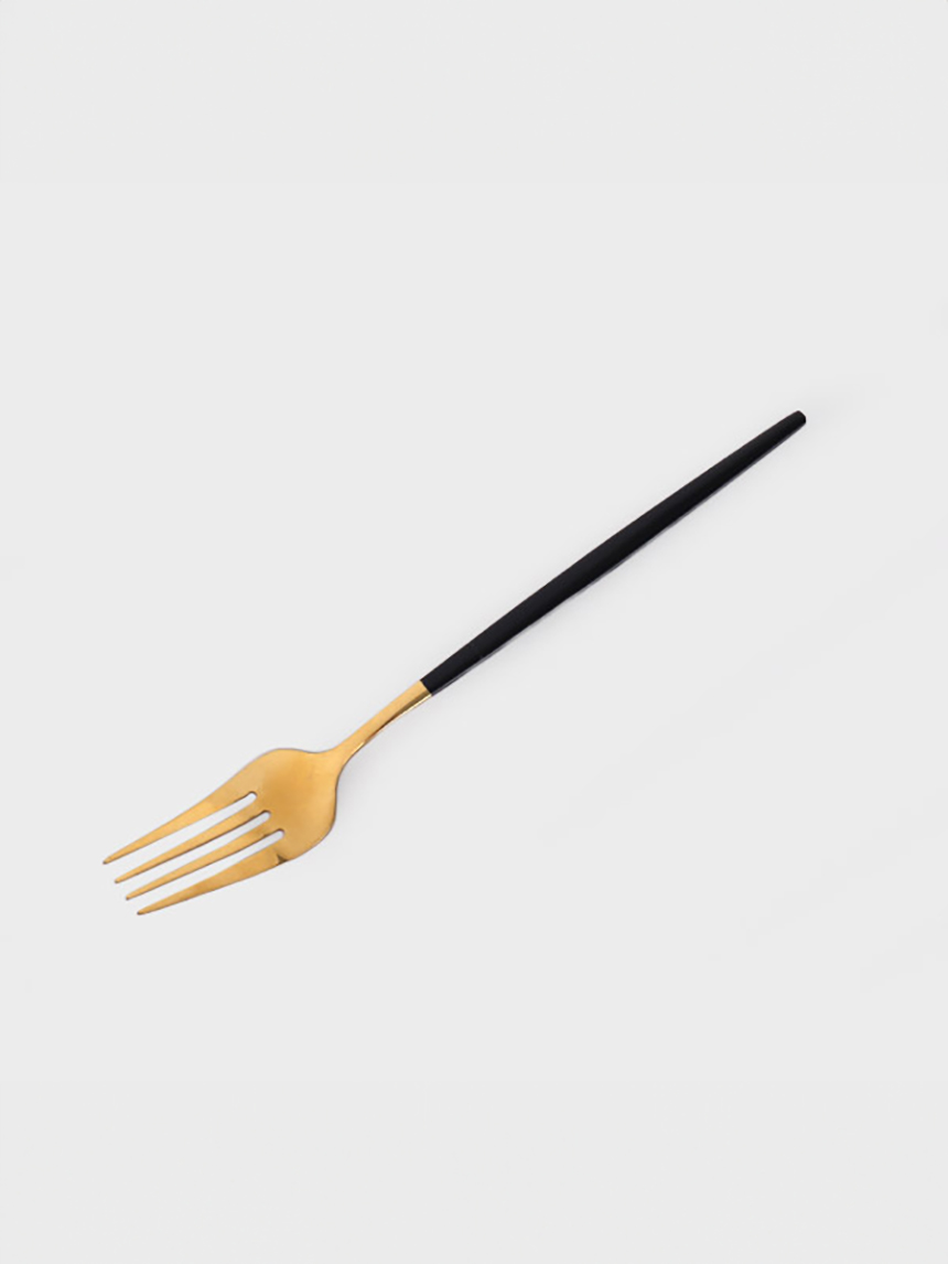 Titanium gold flatware fork 21cm