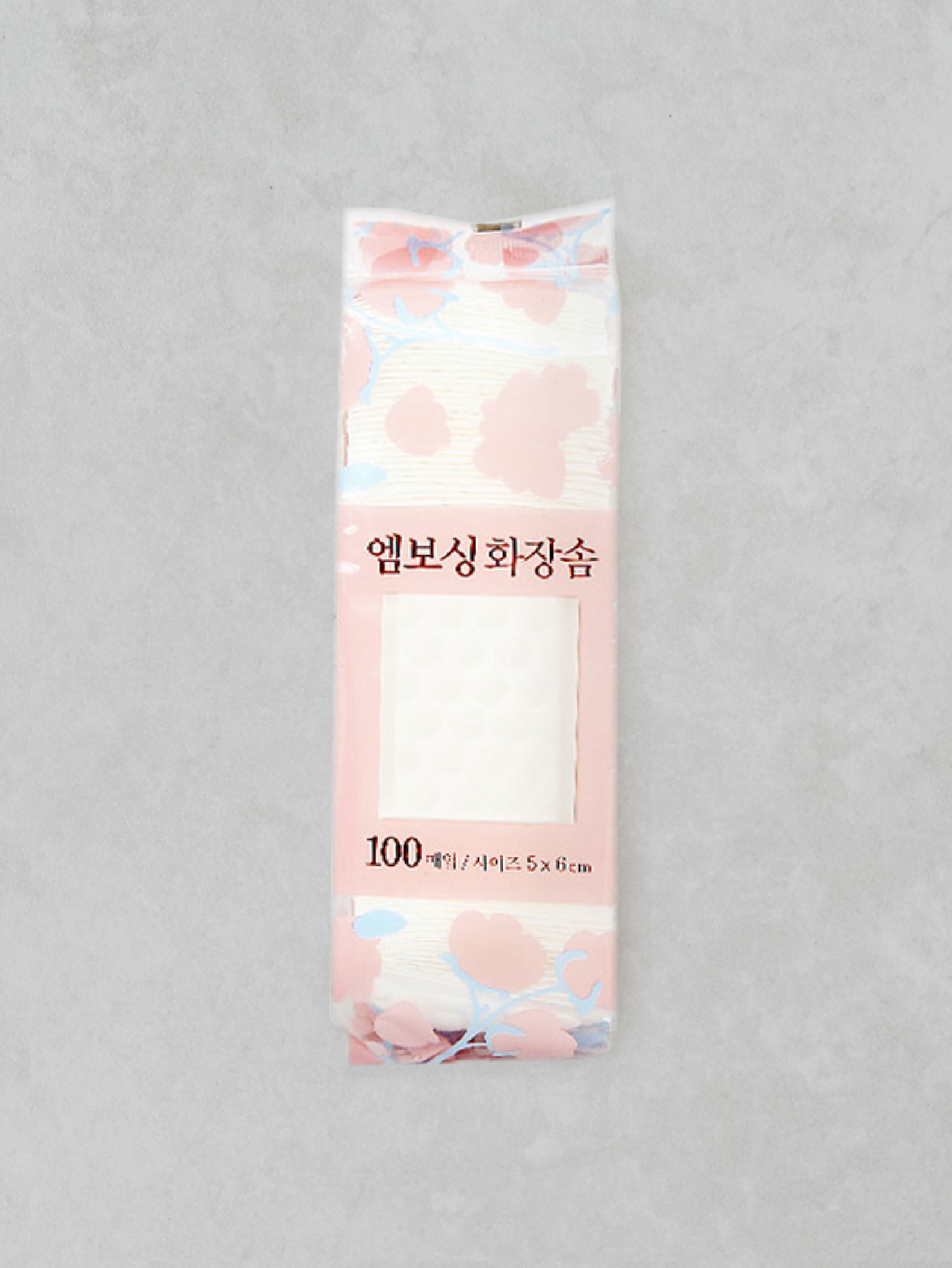 100 embossed cotton pads