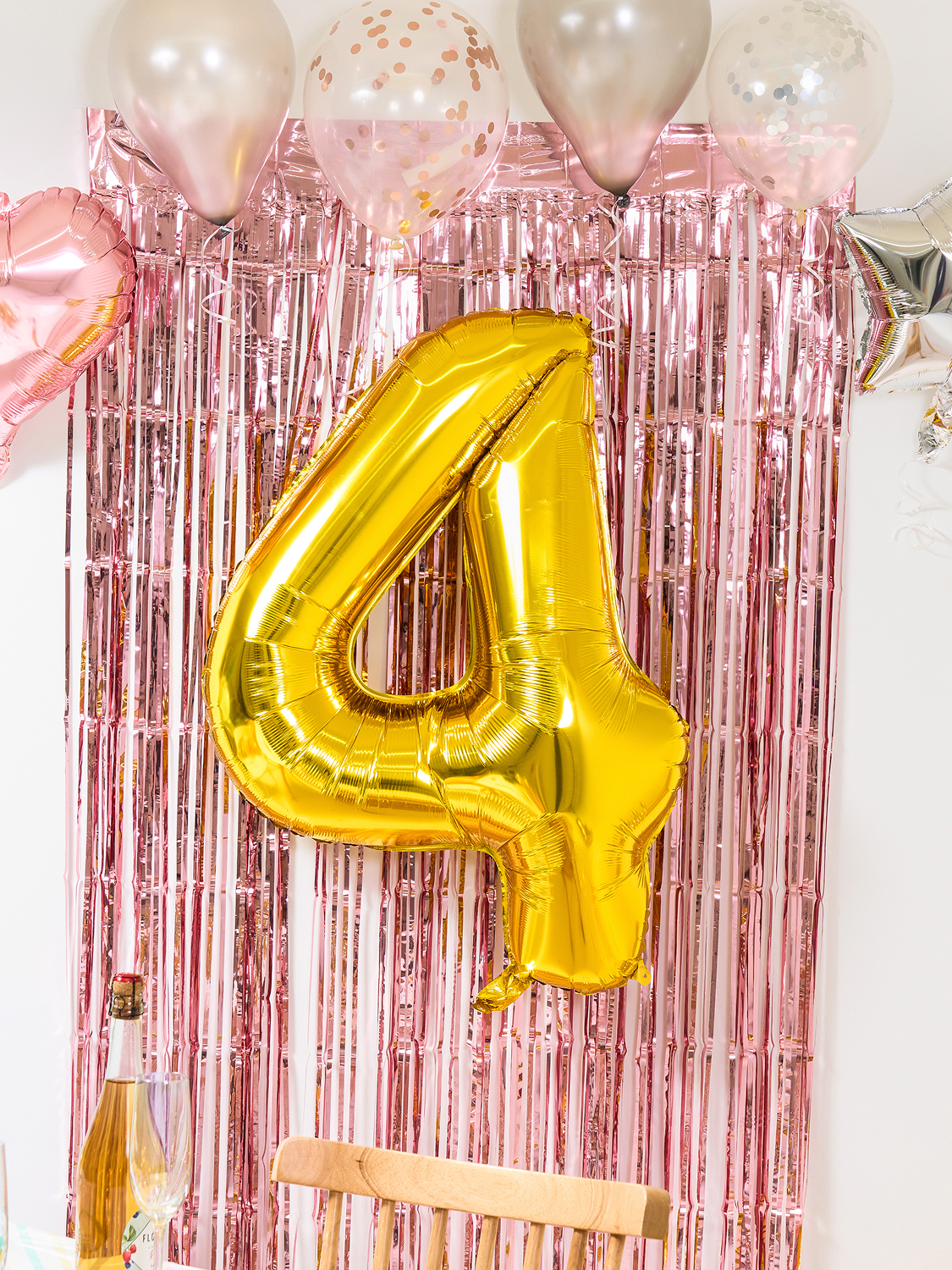 Large Number Balloon 4 (1P) Gold