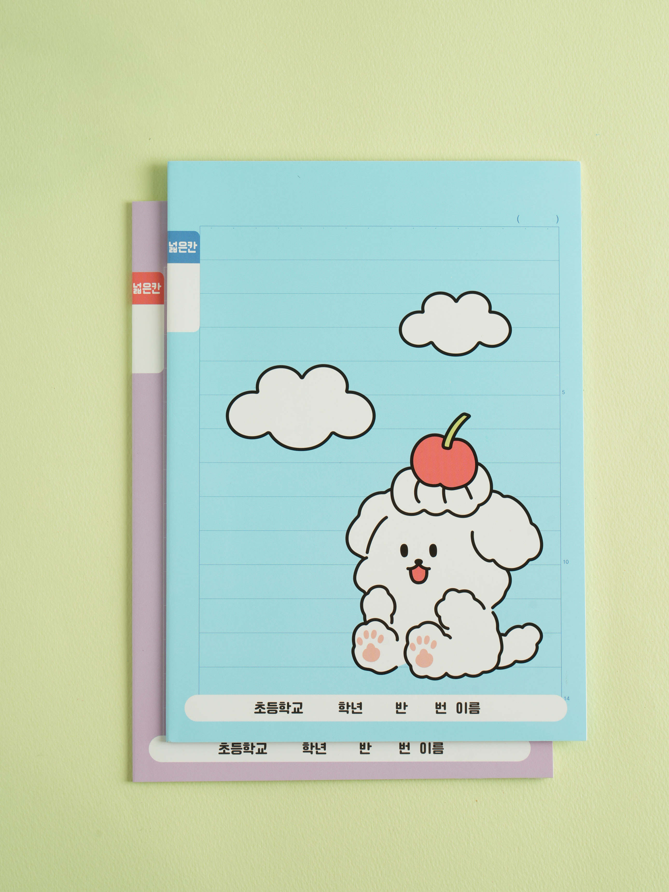 Elementary 1-2 untitled notebooks, 24 sheets, 10 volumes