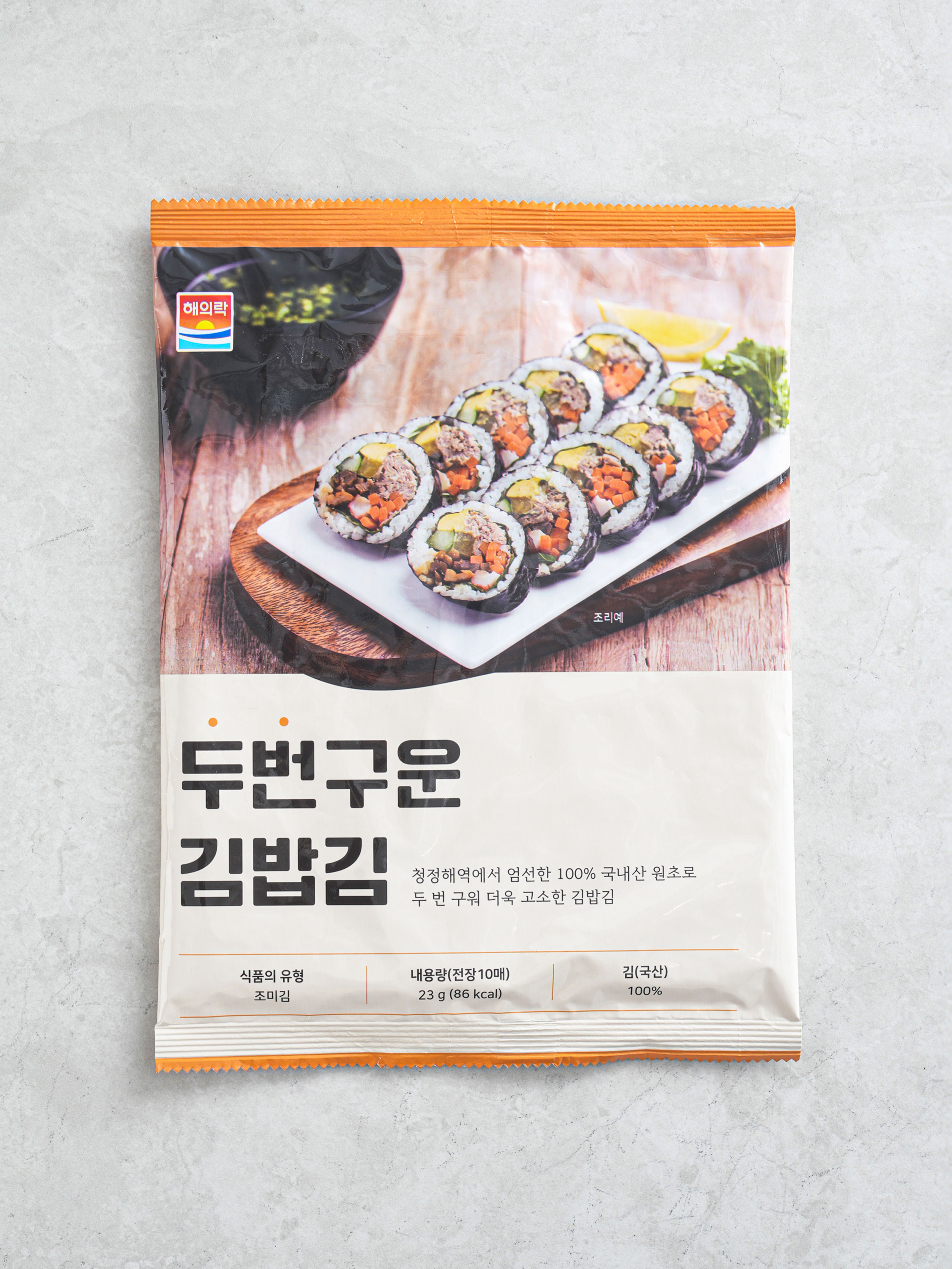 10 pieces of twice-grilled kimbap seaweed