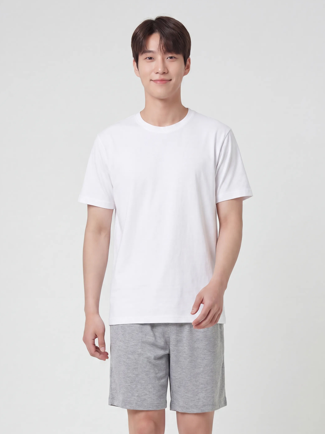 [Common] Rayon blend lounge 3/4 pants S/M/L gray