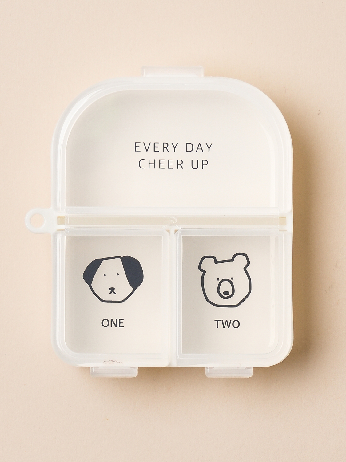 2 3-compartment character medicine containers