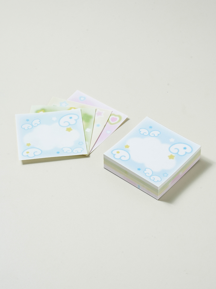 Blur square rice cake memo pad 160 sheets