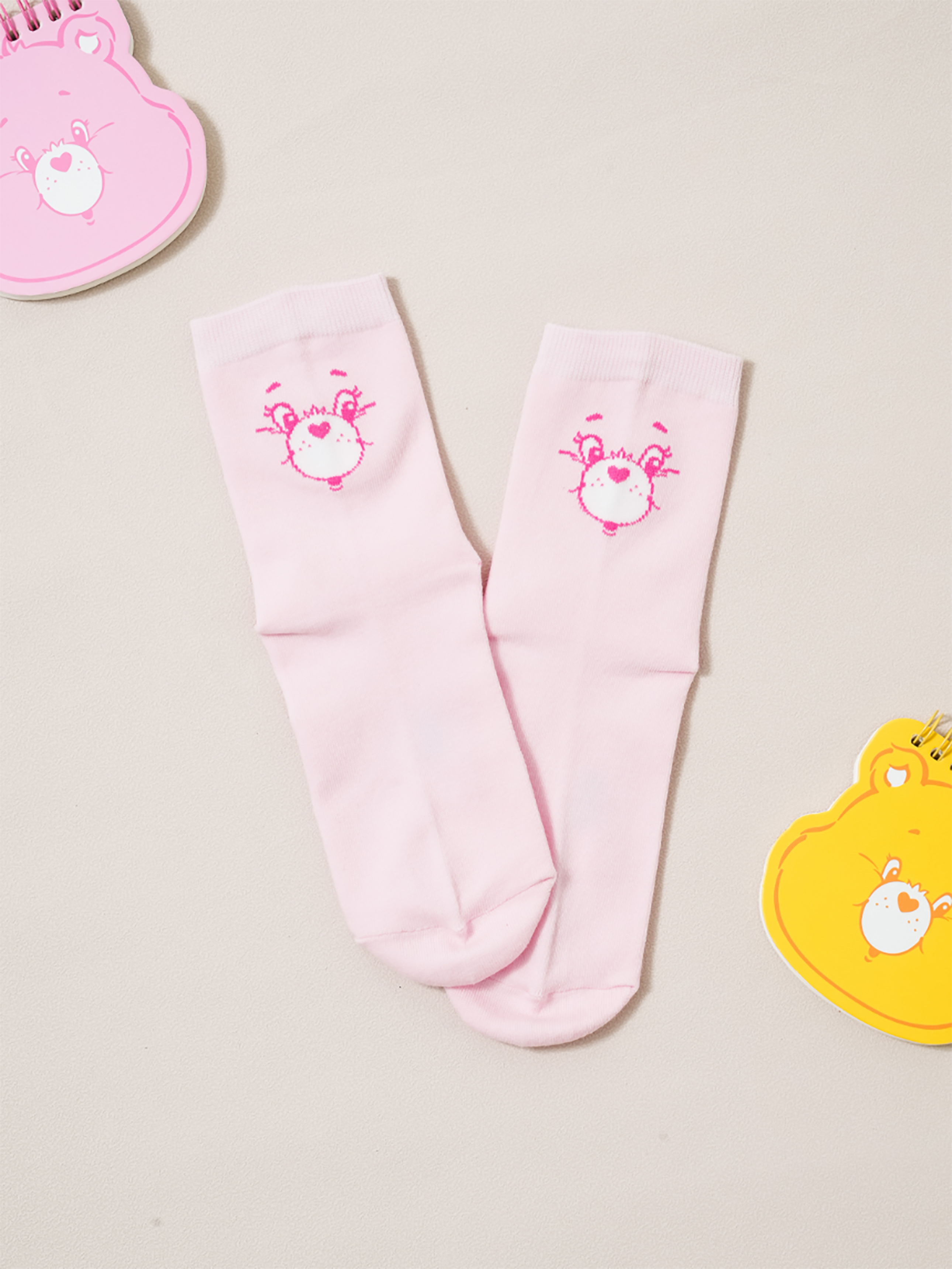 Care Bears Medium Neck Socks Pink