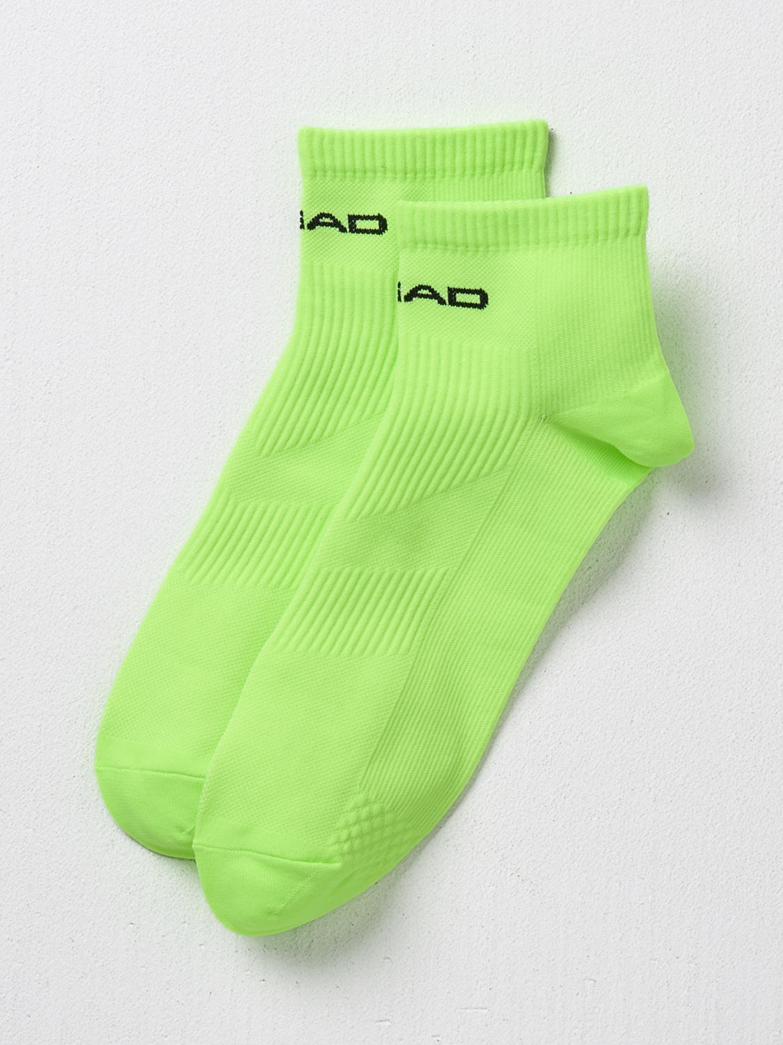 [Men] HEAD short socks neon green