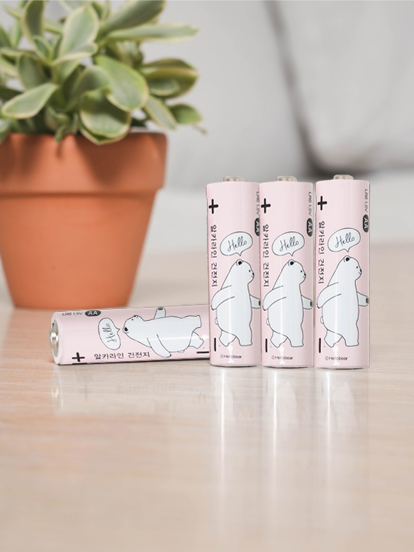 Hello Bear alkaline batteries LR6 AA 4 pieces