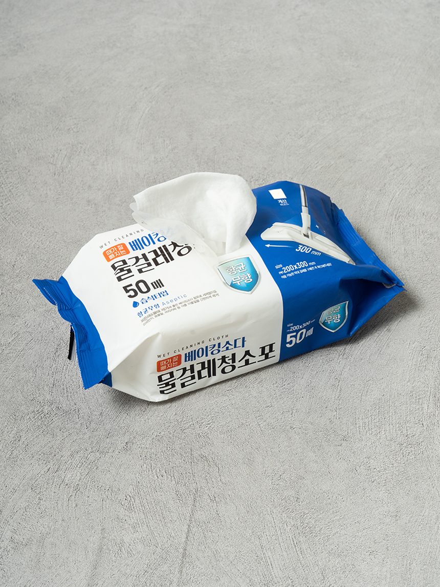 50 antibacterial, unscented wet mop cleaning cloths