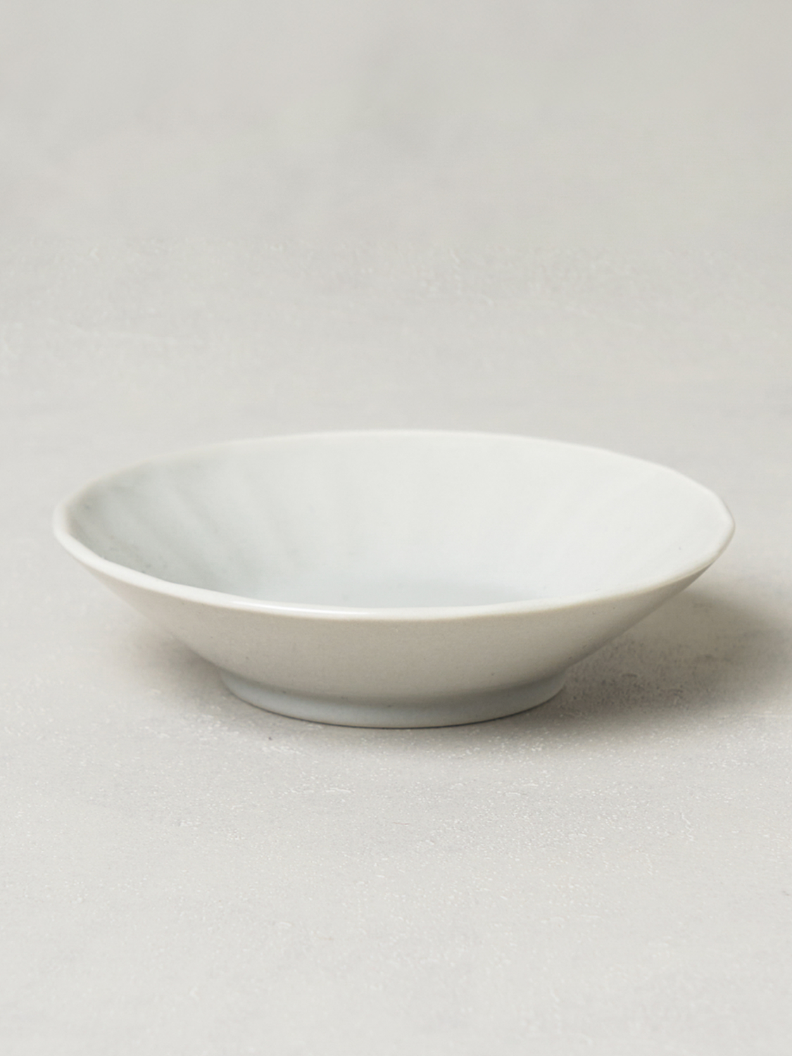 컬러 유약 원형 종지 10 cm 그레이