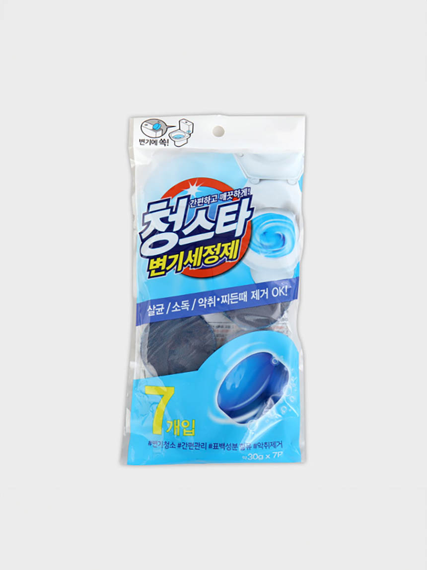 7 packs of 30g toilet bowl cleaner