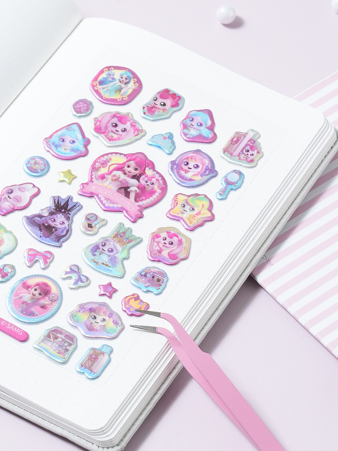 Catch! Tiniping 6 Royal Ping Aurora sticker 1 piece