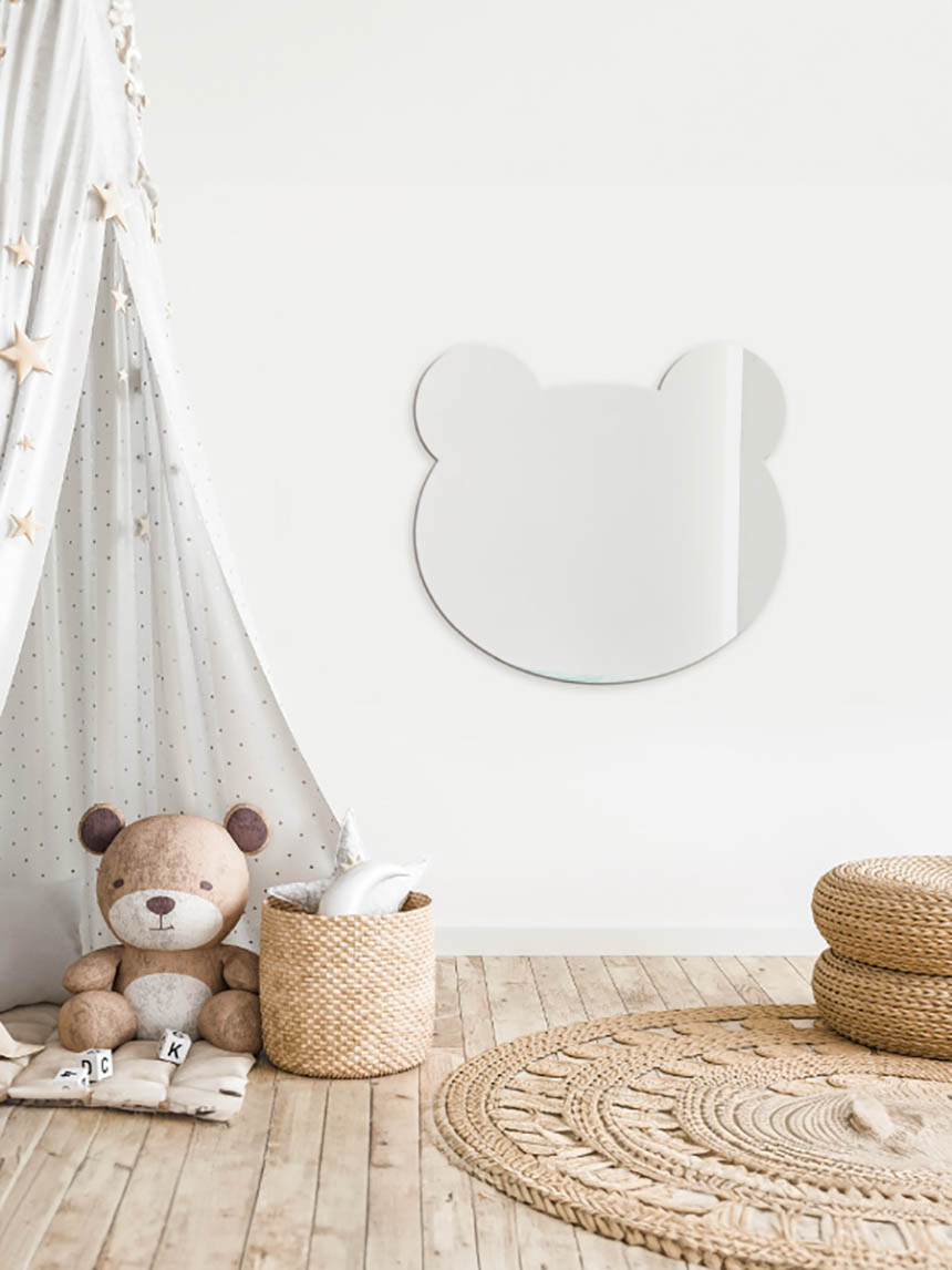 No-frame acrylic mirror (design/wall-mounted)