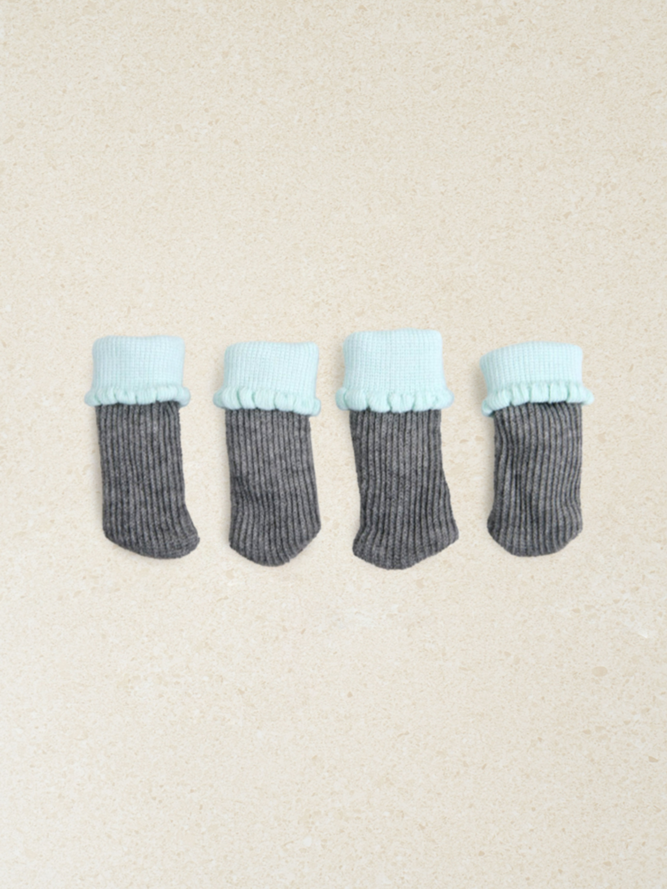 Flower Shaped Chair Socks 4P