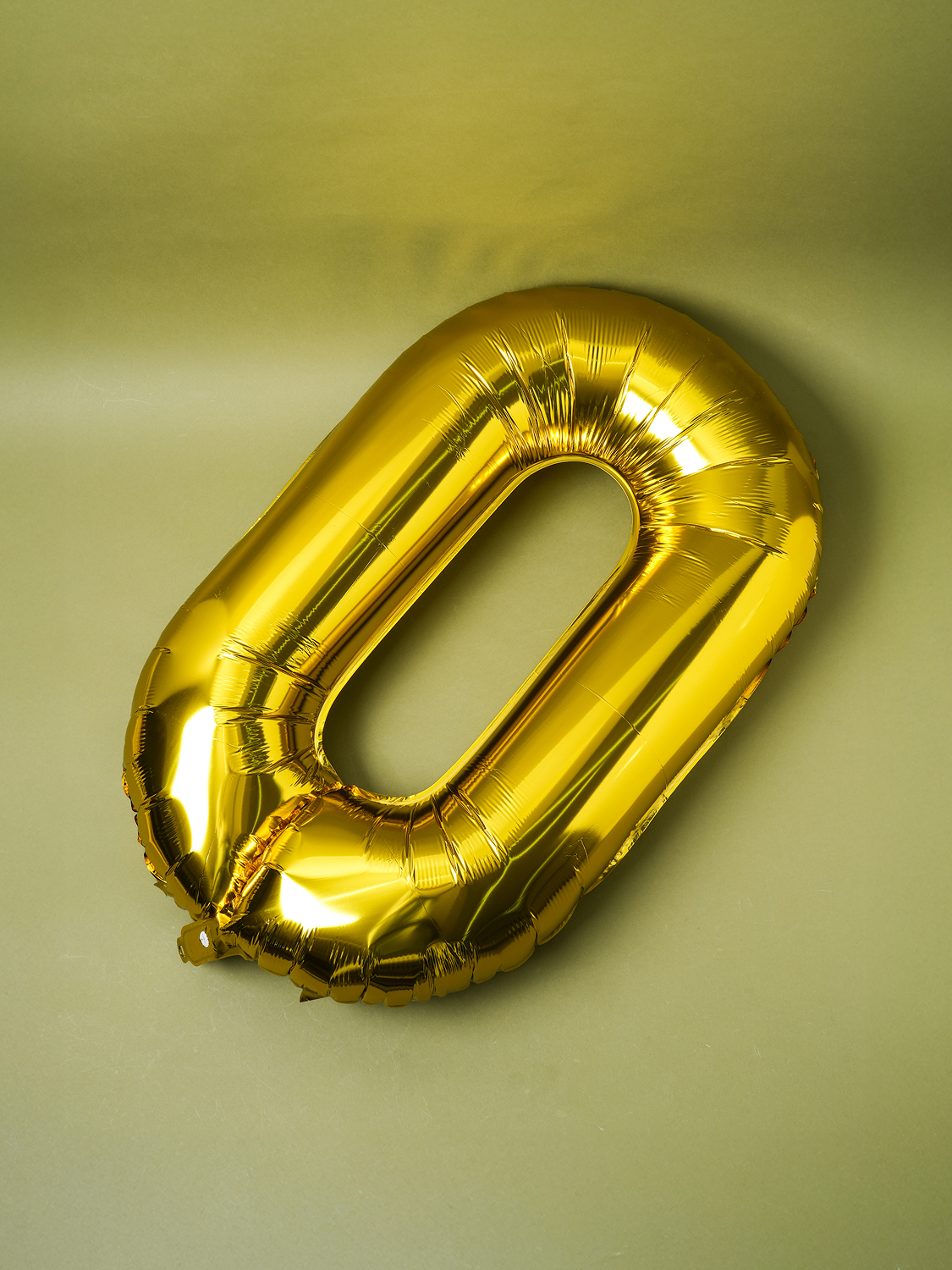 Large Number Balloon 0 1 Piece Gold