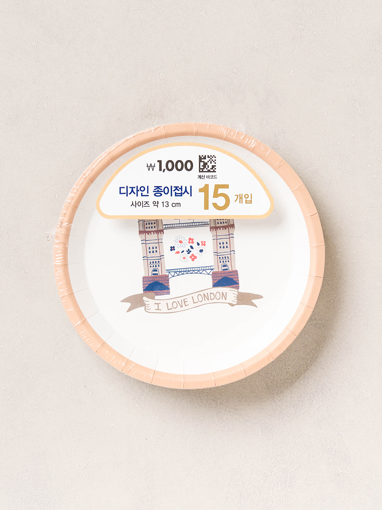 Design round mini plate 13 cm 15 pieces