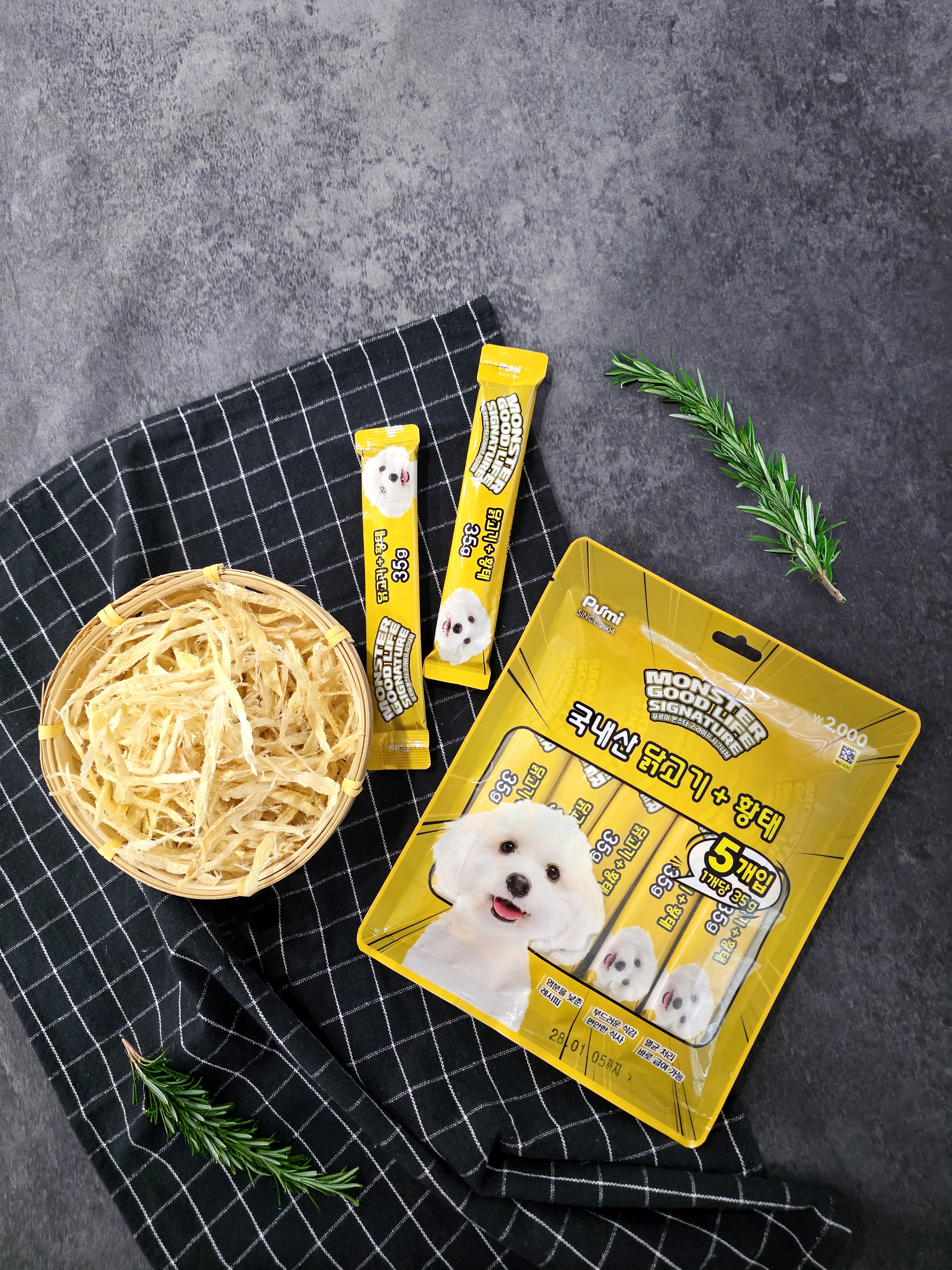 [Pet] Monster Good Life Dog Stick Chicken, Dried Pollack 35 g
