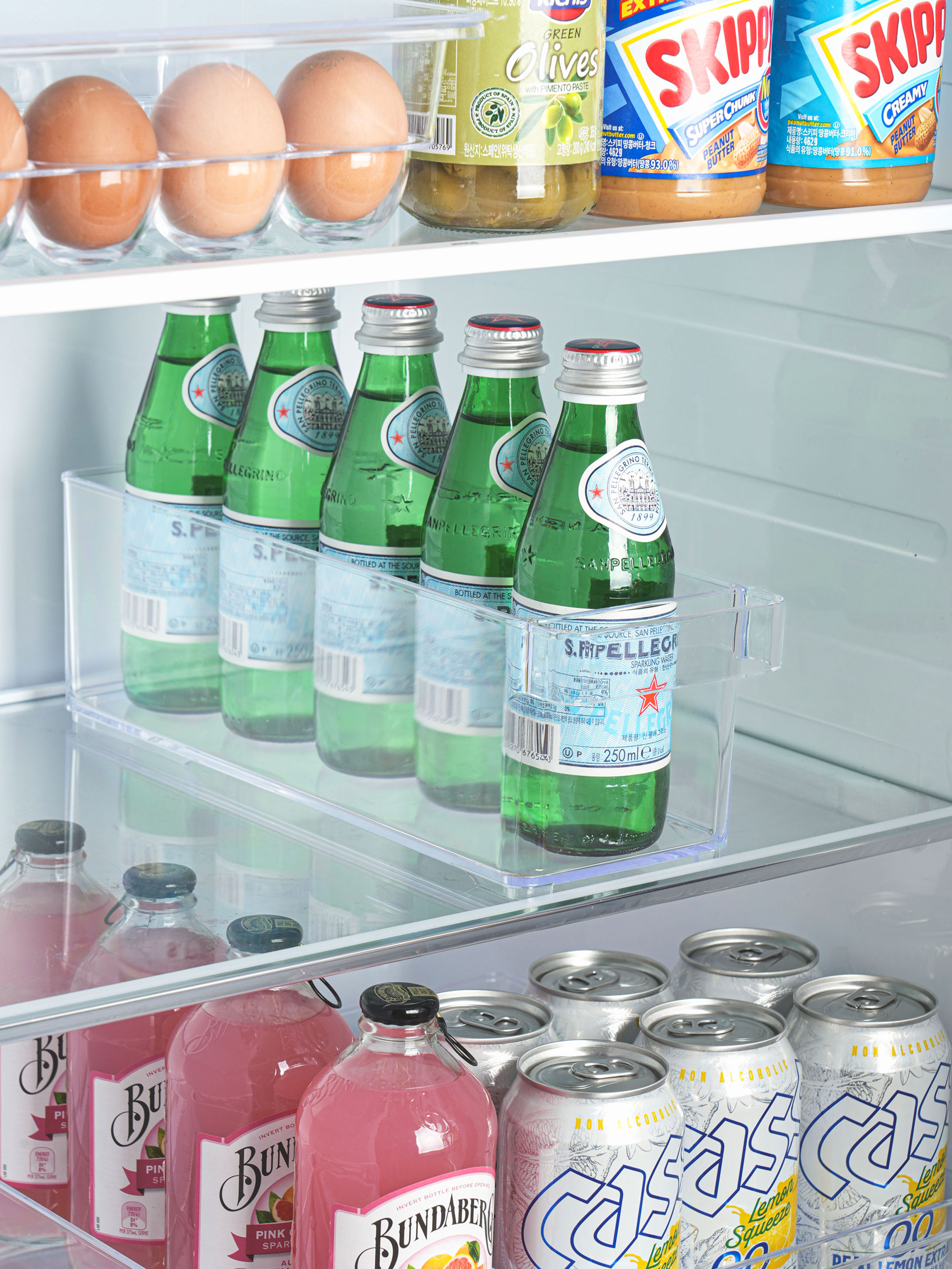 Made in Japan Refrigerator Organizing Handle Tray Slim Deep Type