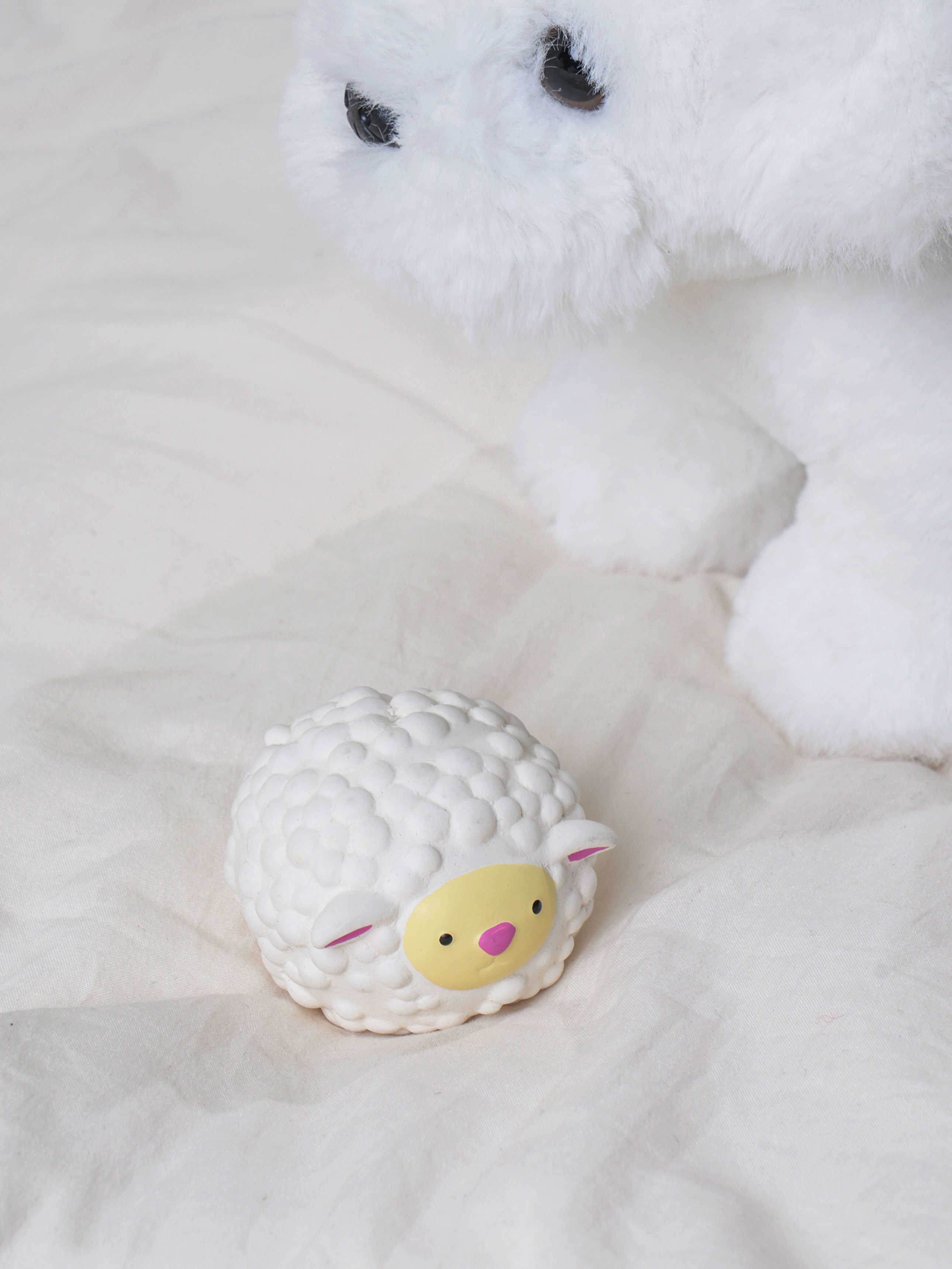 [Pet] Latex sheep-shaped squeak
