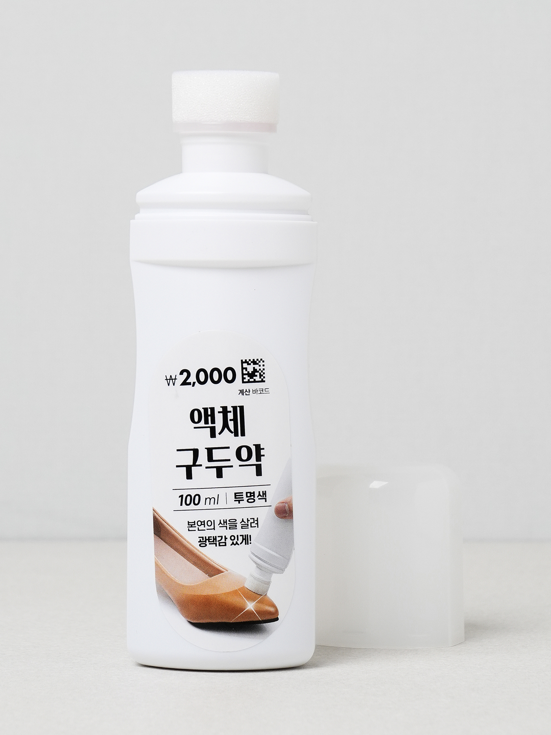 액체 구두약 100 ml 투명