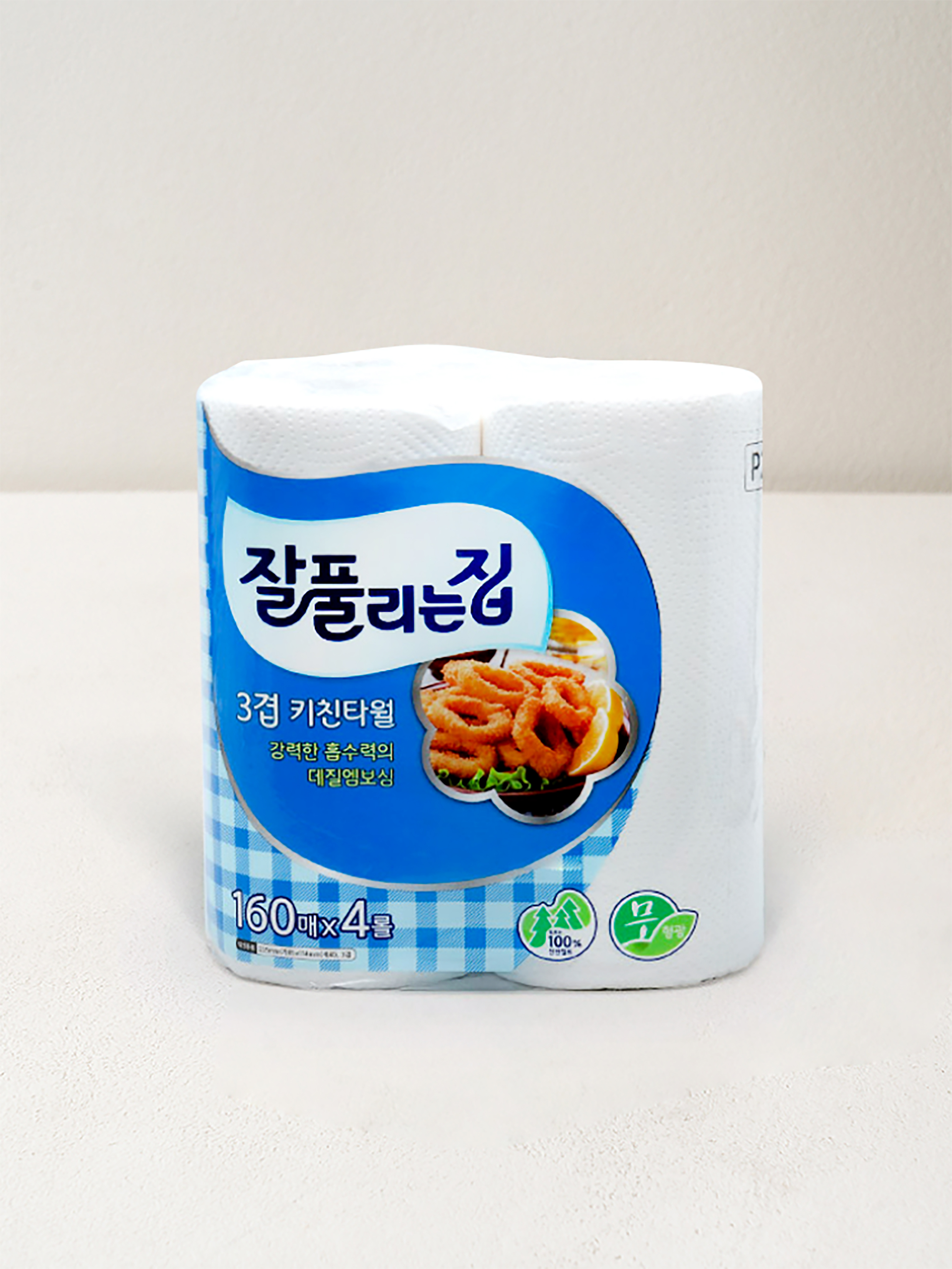 Jappurinjip Kitchen Towels 160 sheets 4 rolls