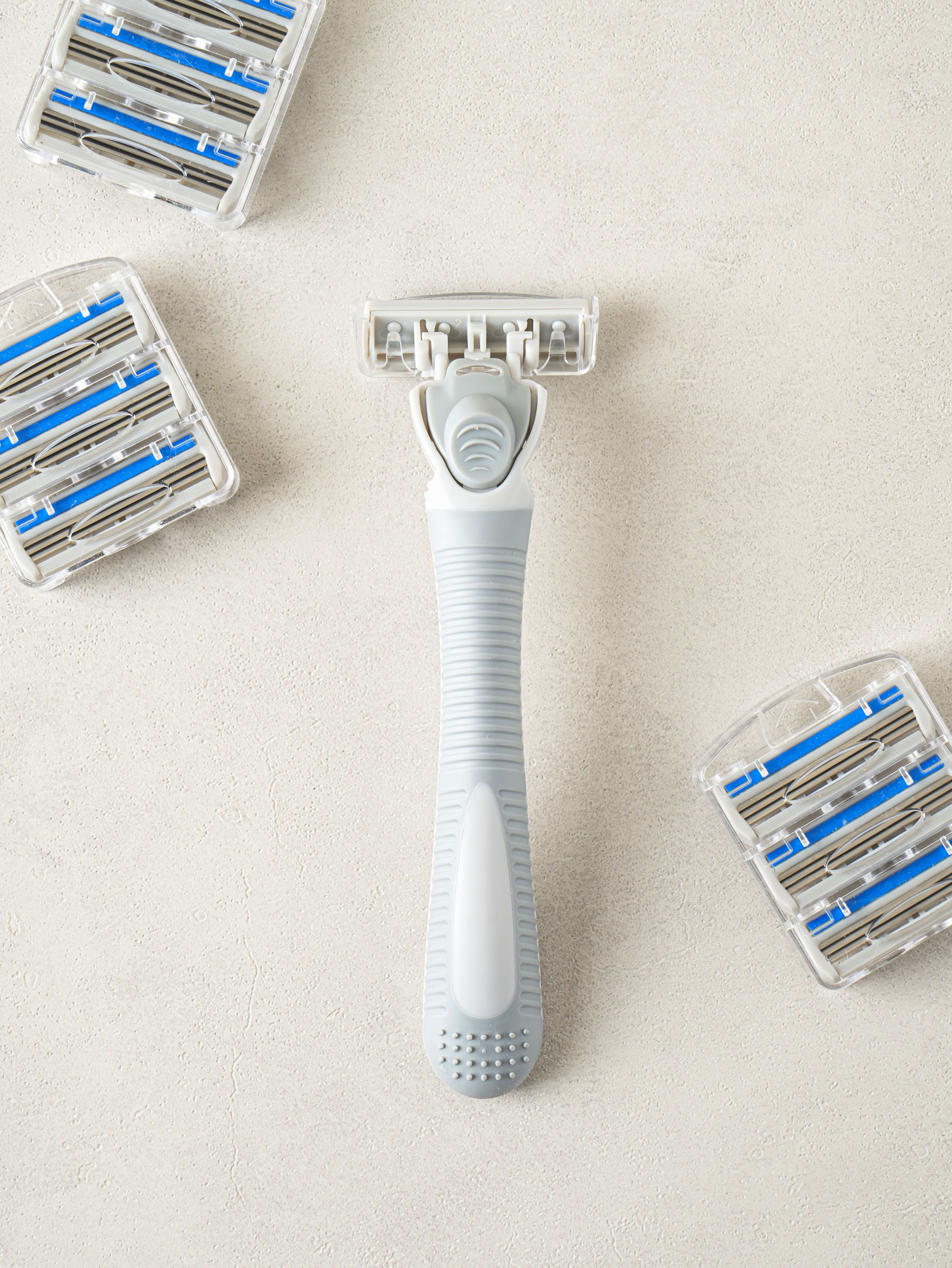 3-blade system razor blade set