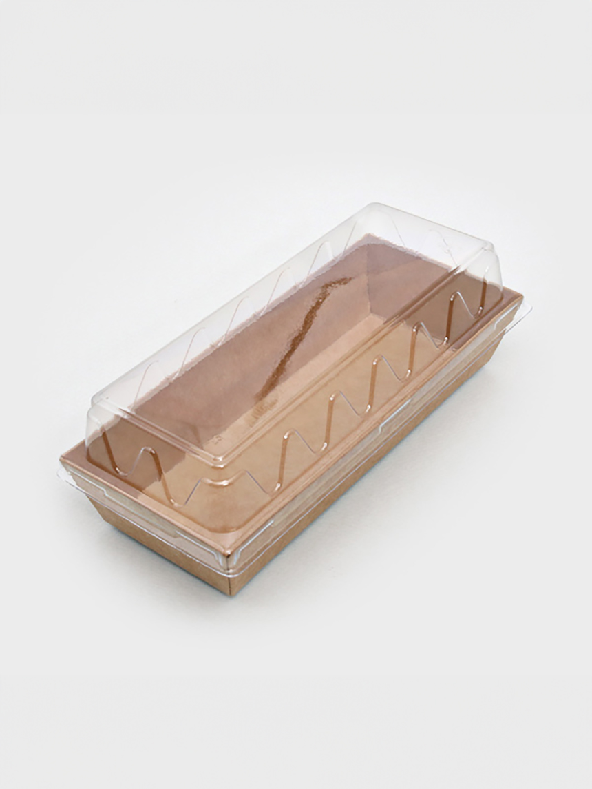 Kraft rectangular lunch box (4 packs)