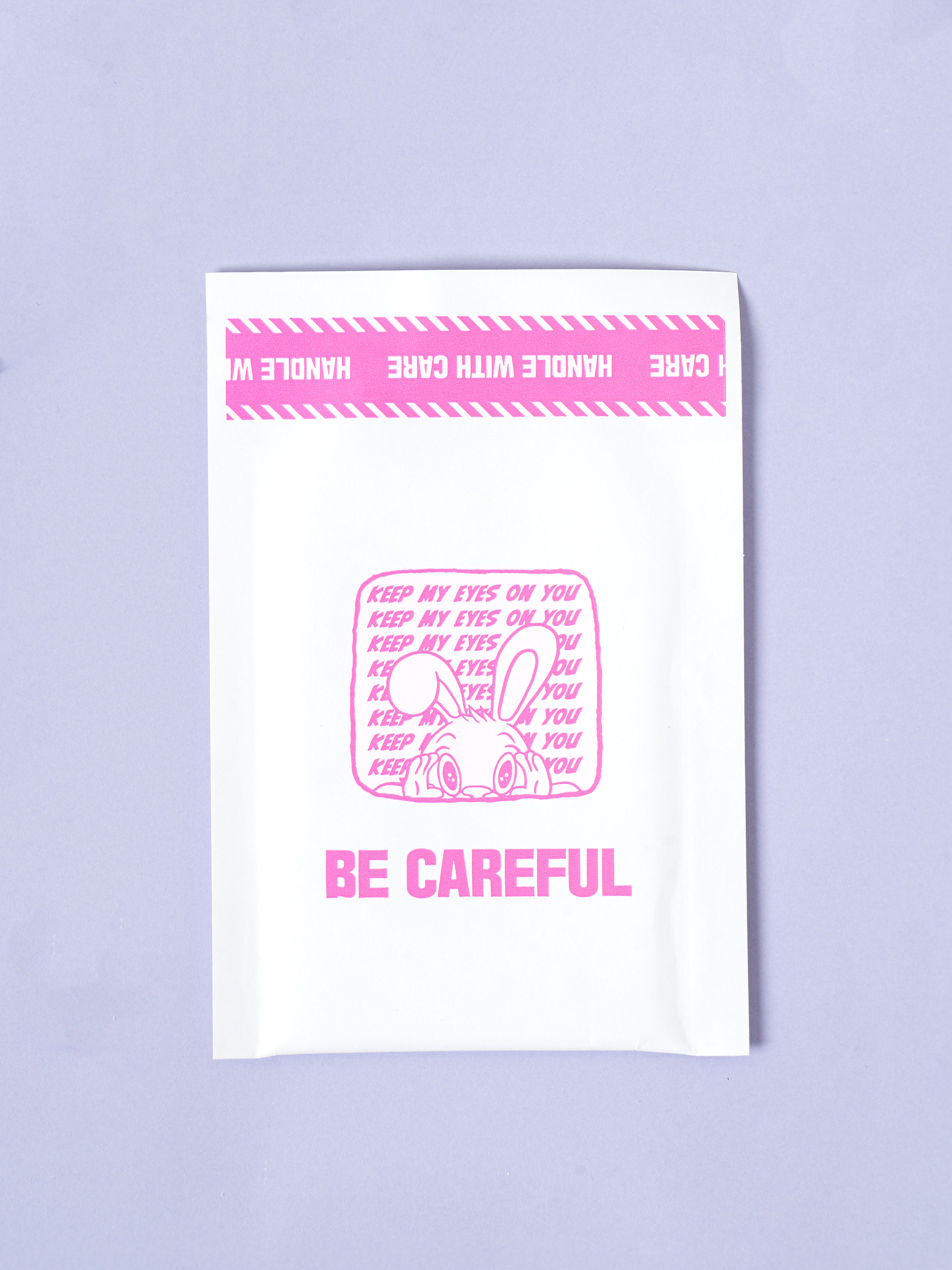 8 kraft air cap bags pink