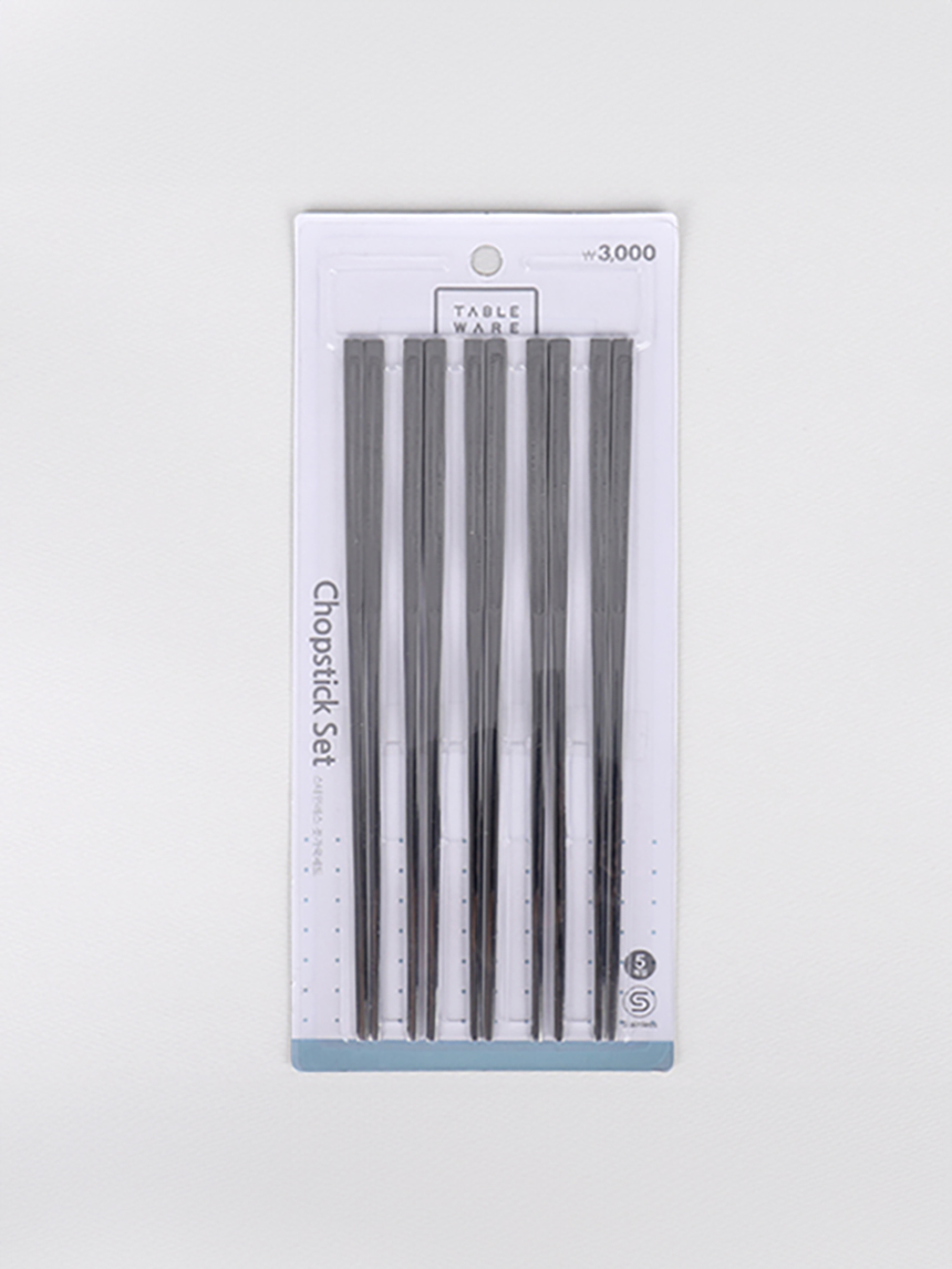 Simple dot print chopsticks 5 pieces