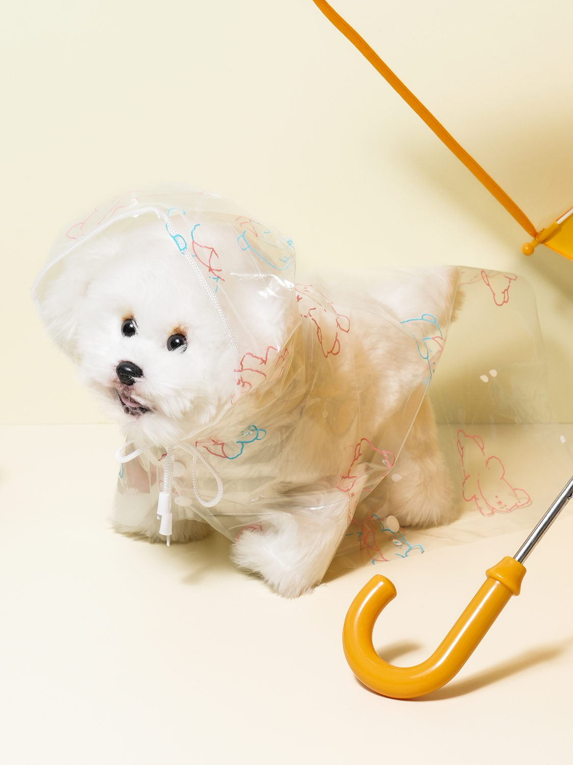 [Pet] Disposable raincoat M