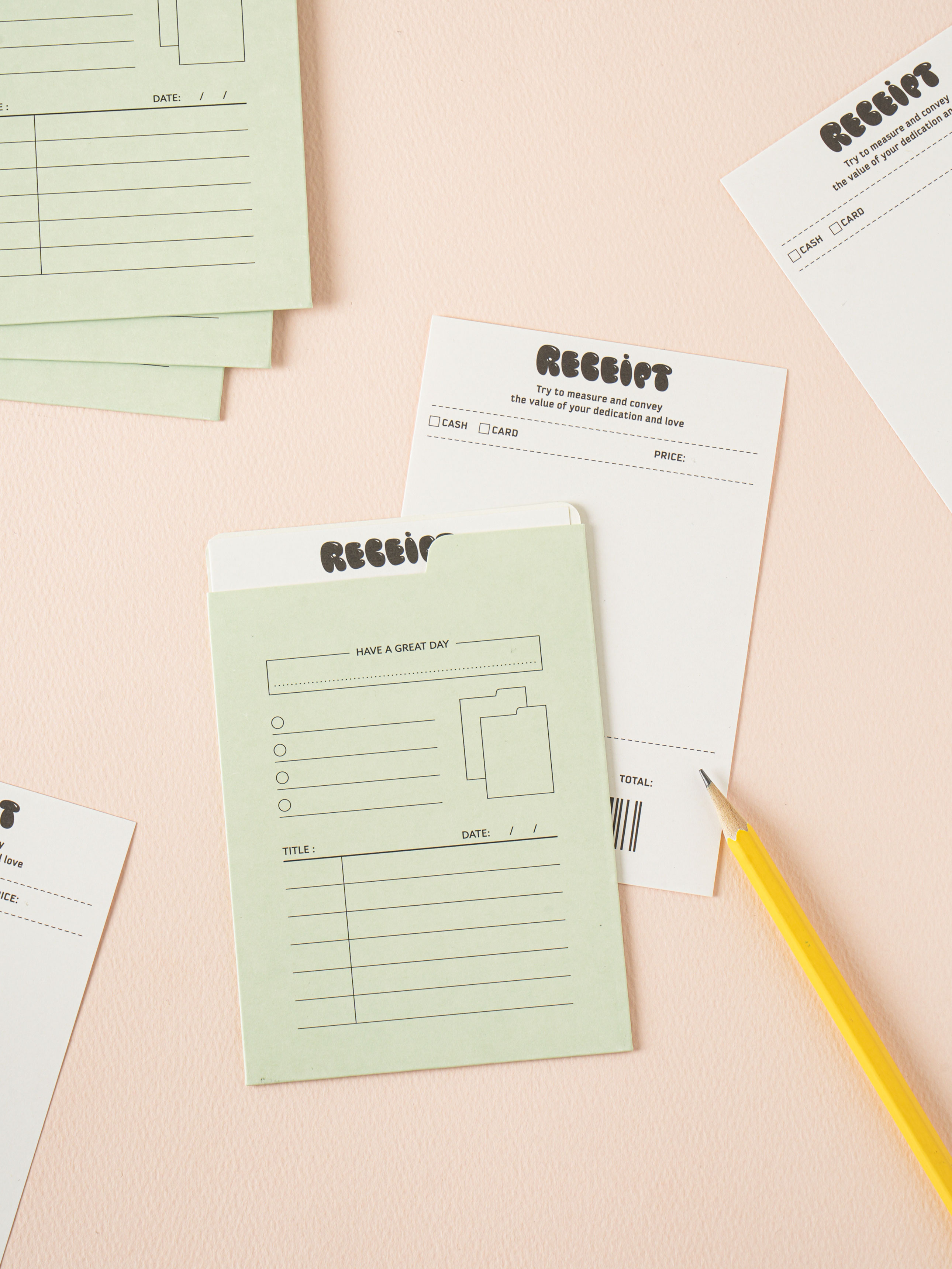 4 sets of file feeling letters