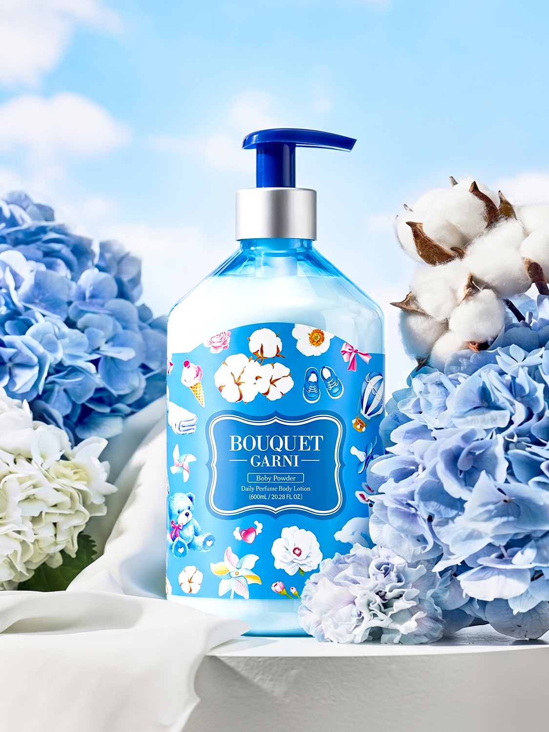 [베이비파우더]부케가르니 데일리퍼퓸 바디로션 600 ml